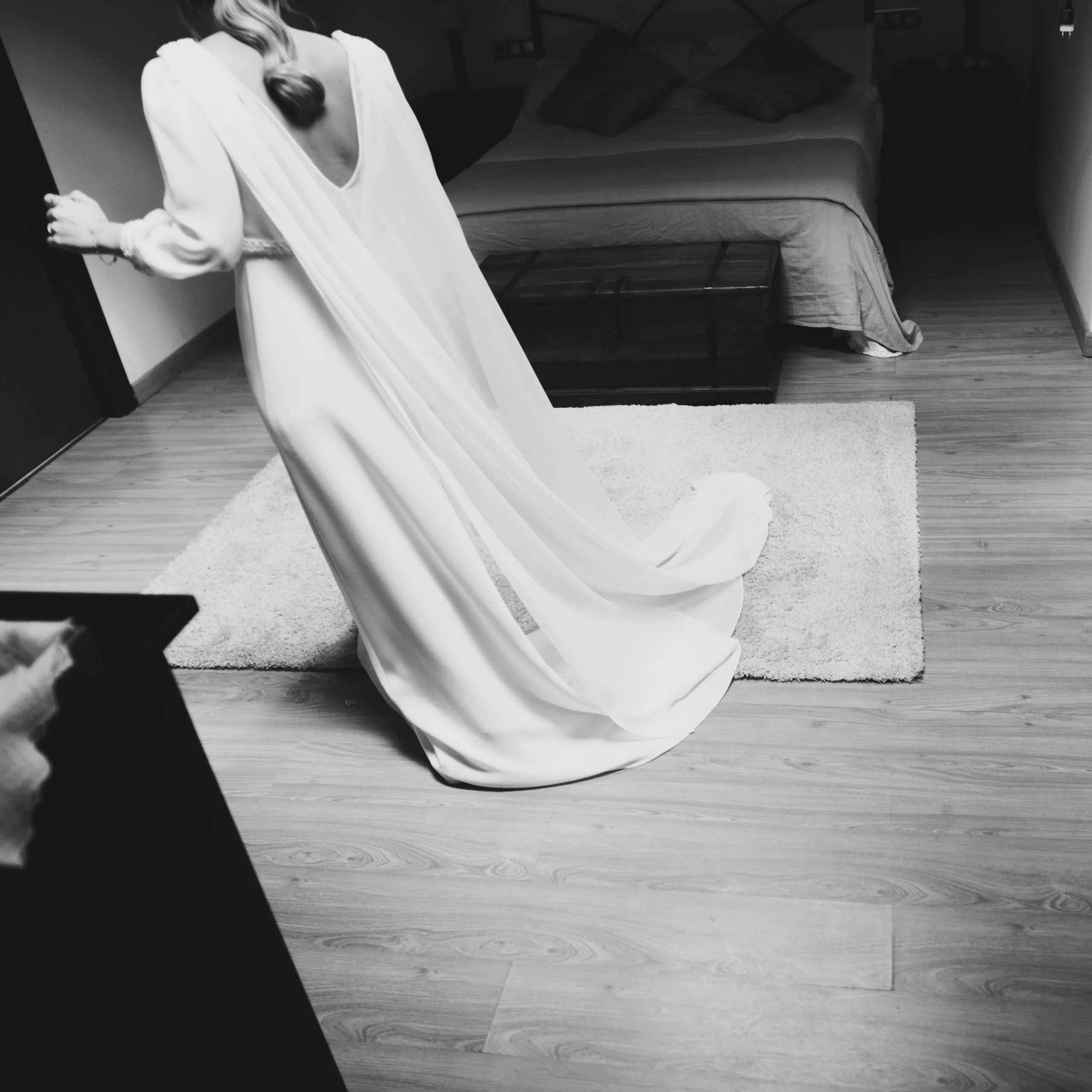 Bride and groom embracing under natural light - Wedding Photography in Barcelona