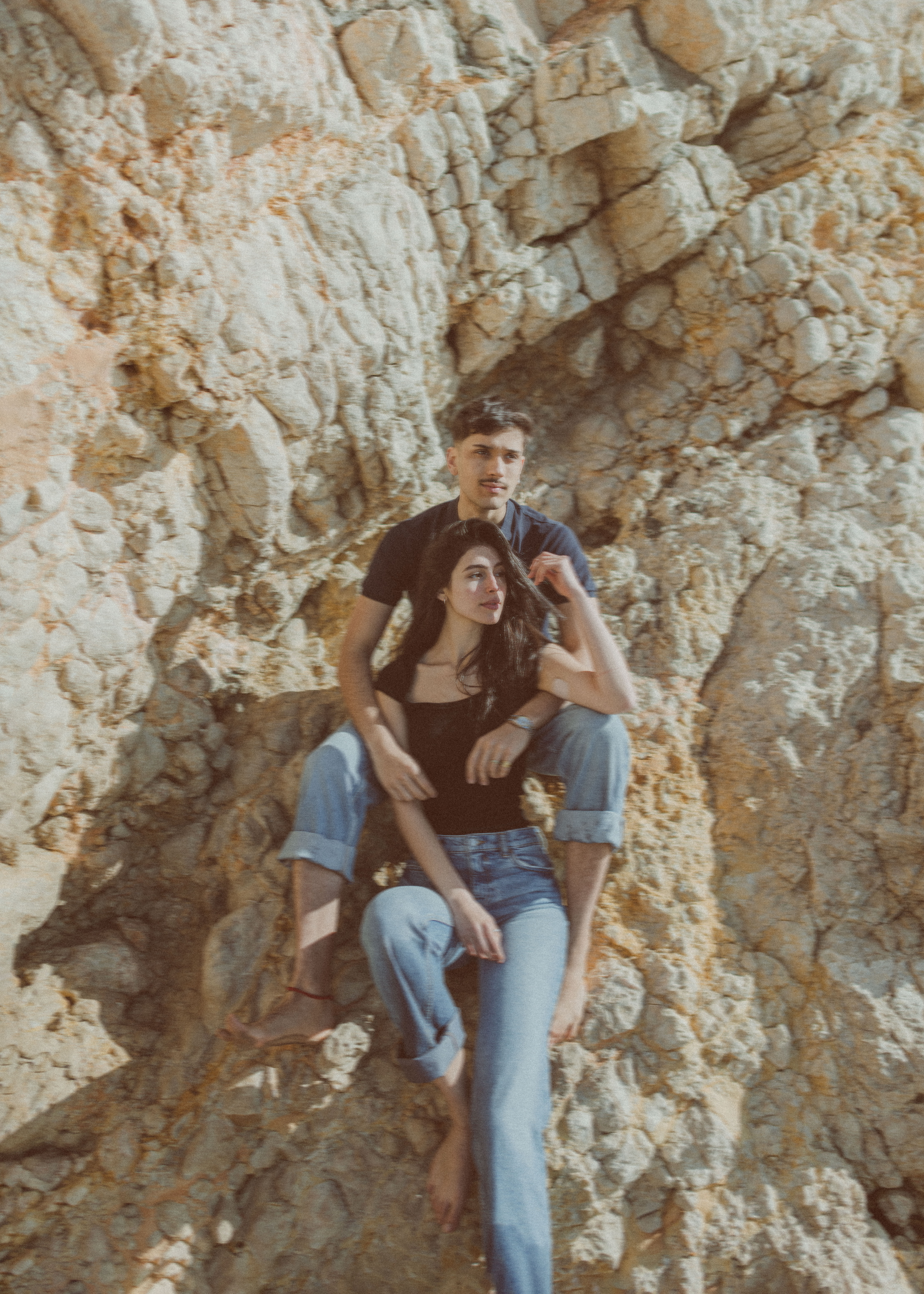 Sun-Kissed Memories: Artistic Beach Couple Portraits in Sitges