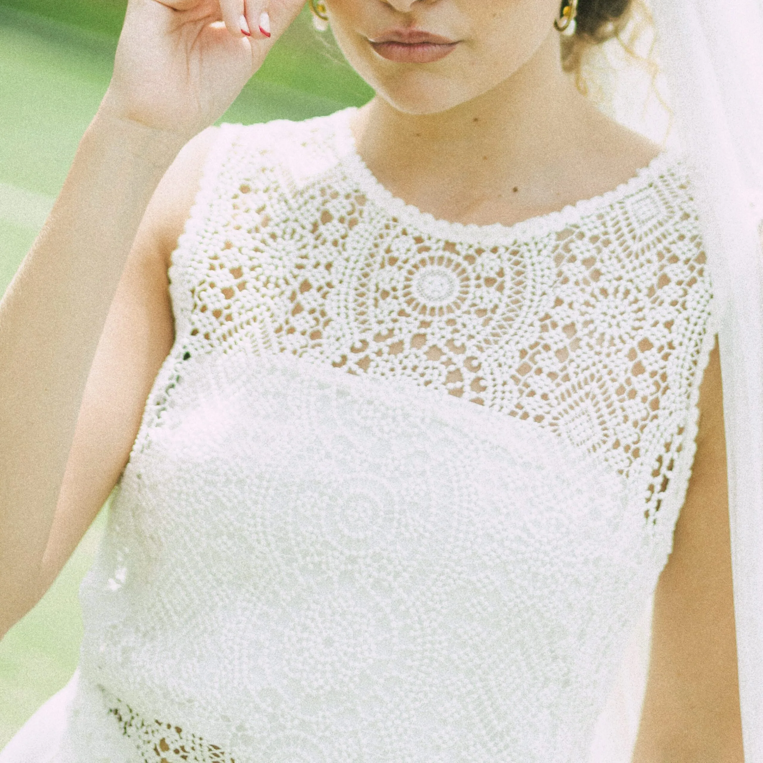 Detail portrait at a wedding in Barcelona