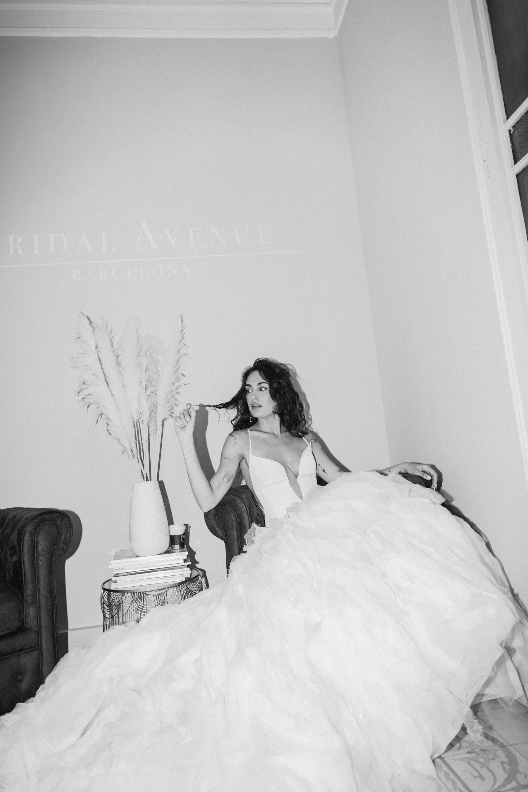 Vestido de lujo de Ines di Santo en Bridal Avenue Barcelona