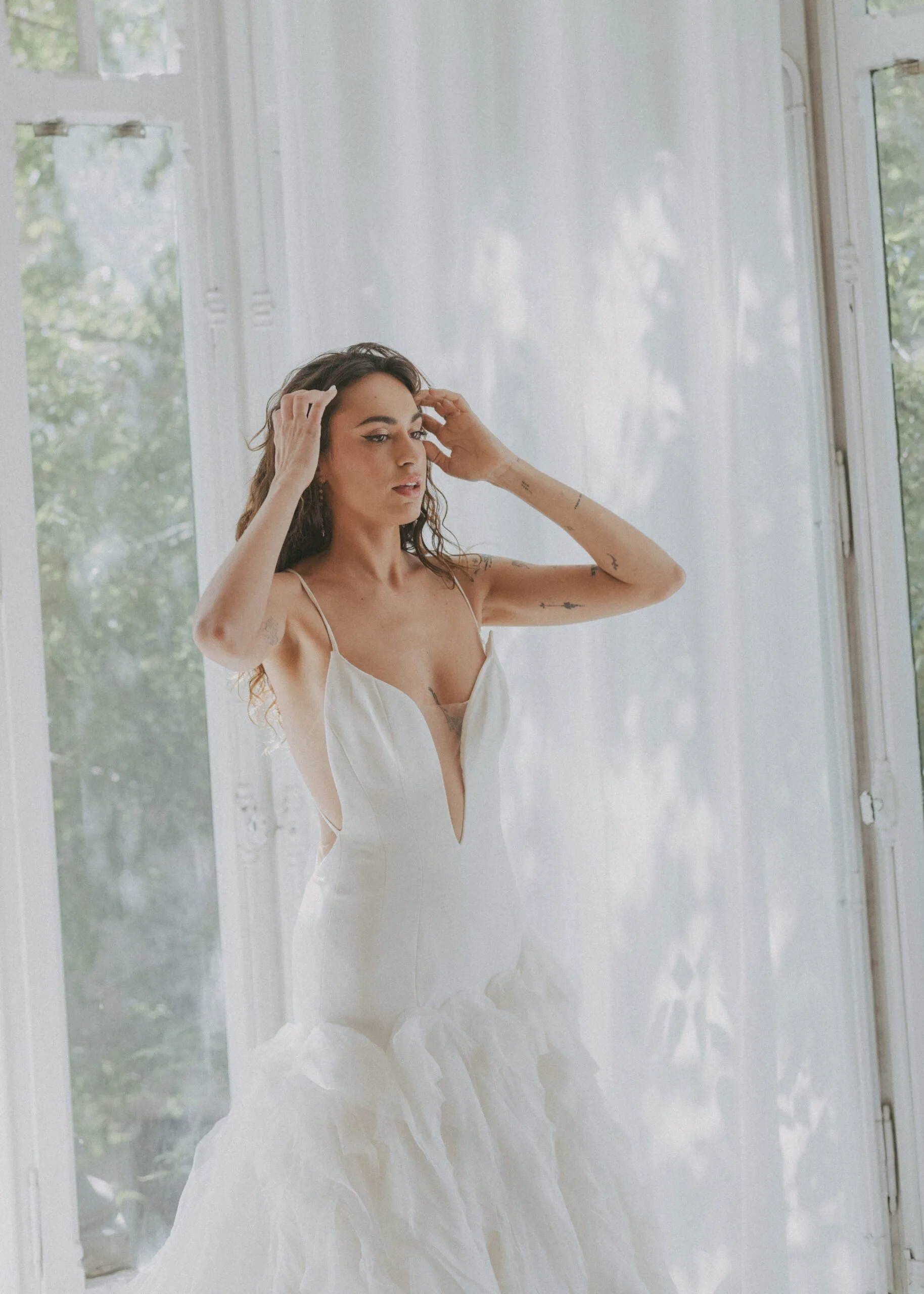 Luxury wedding dress by Ines di Santo at Bridal Avenue Barcelona