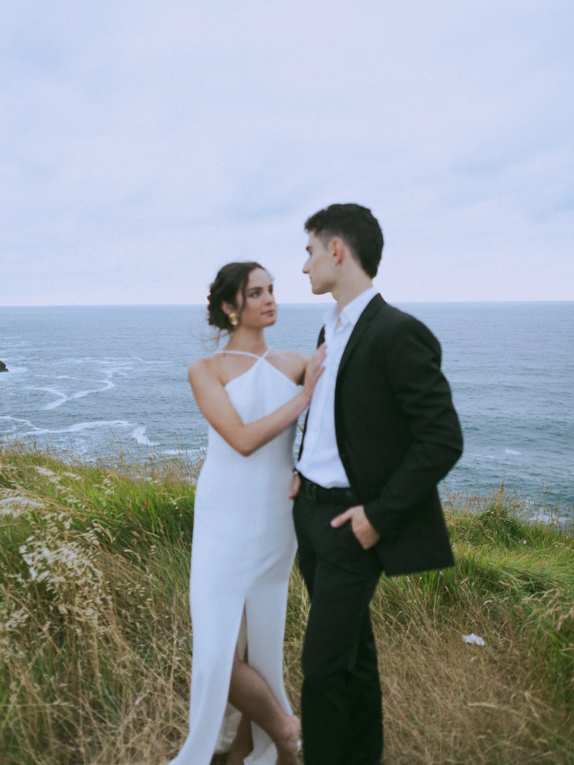 Fotografía de pareja en una boda en Santander