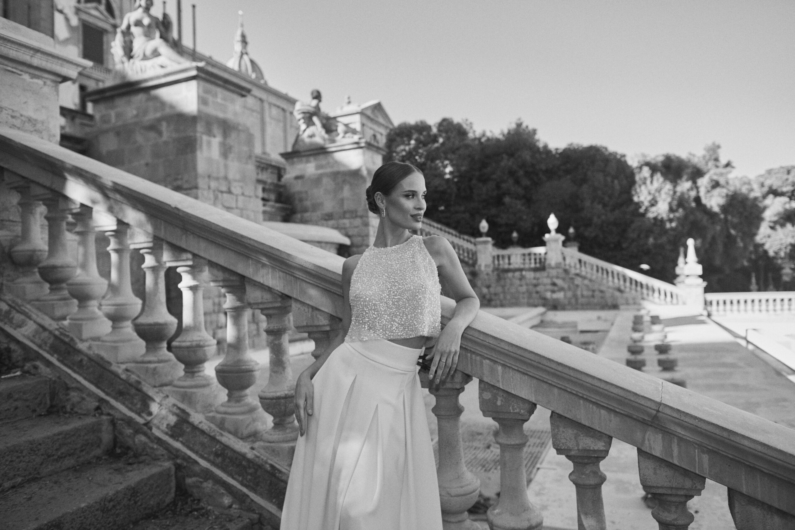 Wedding photographer Barcelona Bridal - photos with bridal dress