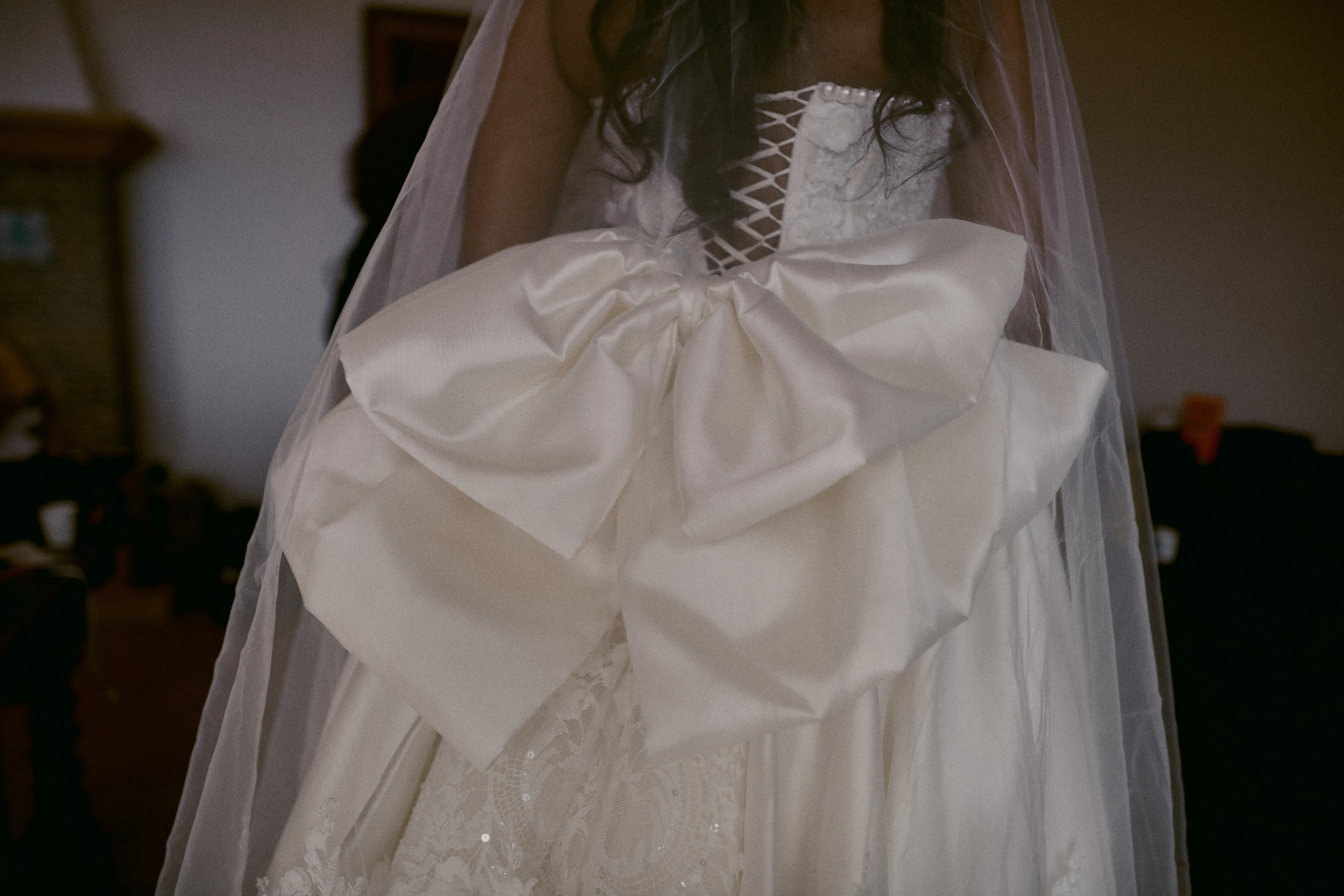 Bride and groom sharing a quiet moment