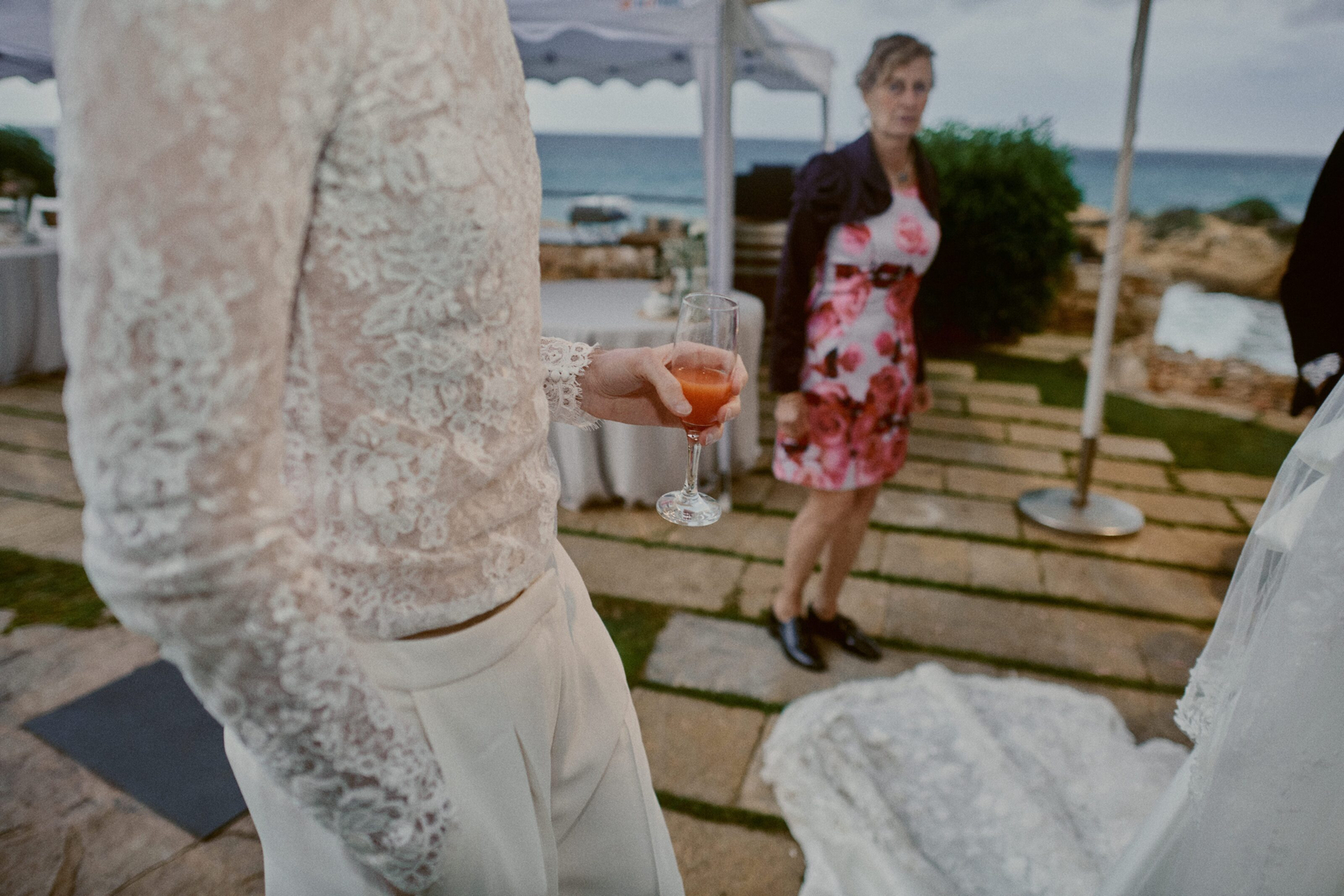 Guest dancing happily