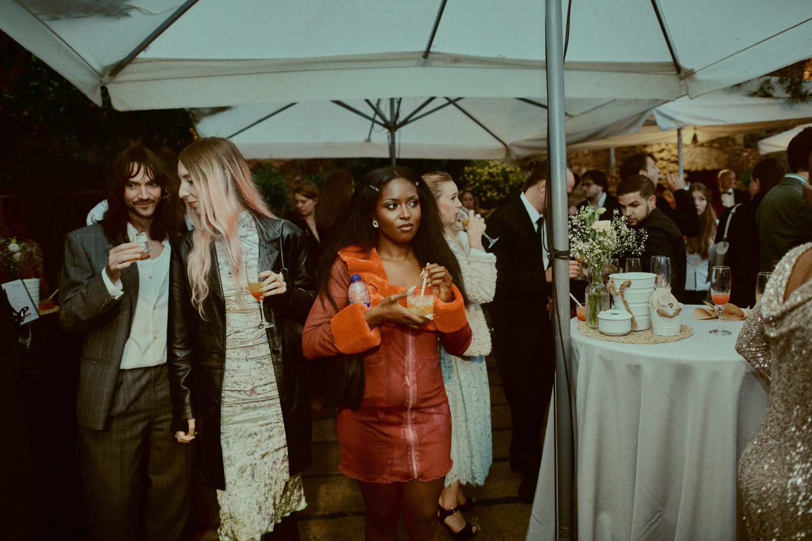 Guest enjoying a toast