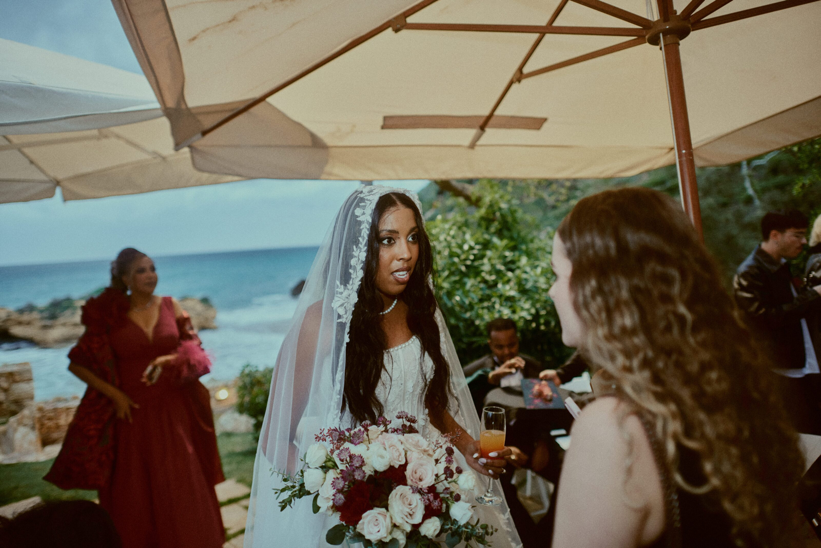 Guest with an elegant smile