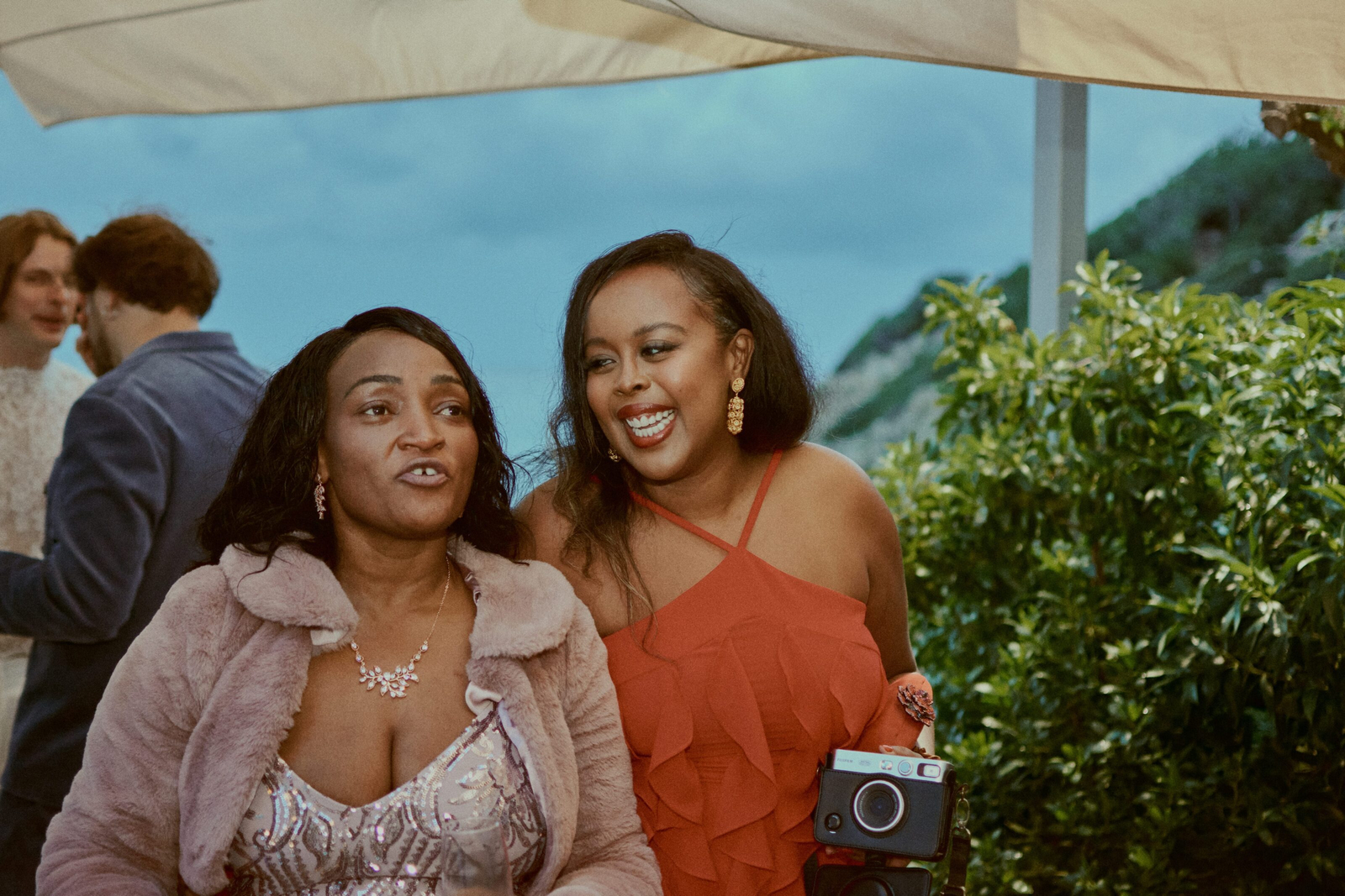 Guest enjoying a toast