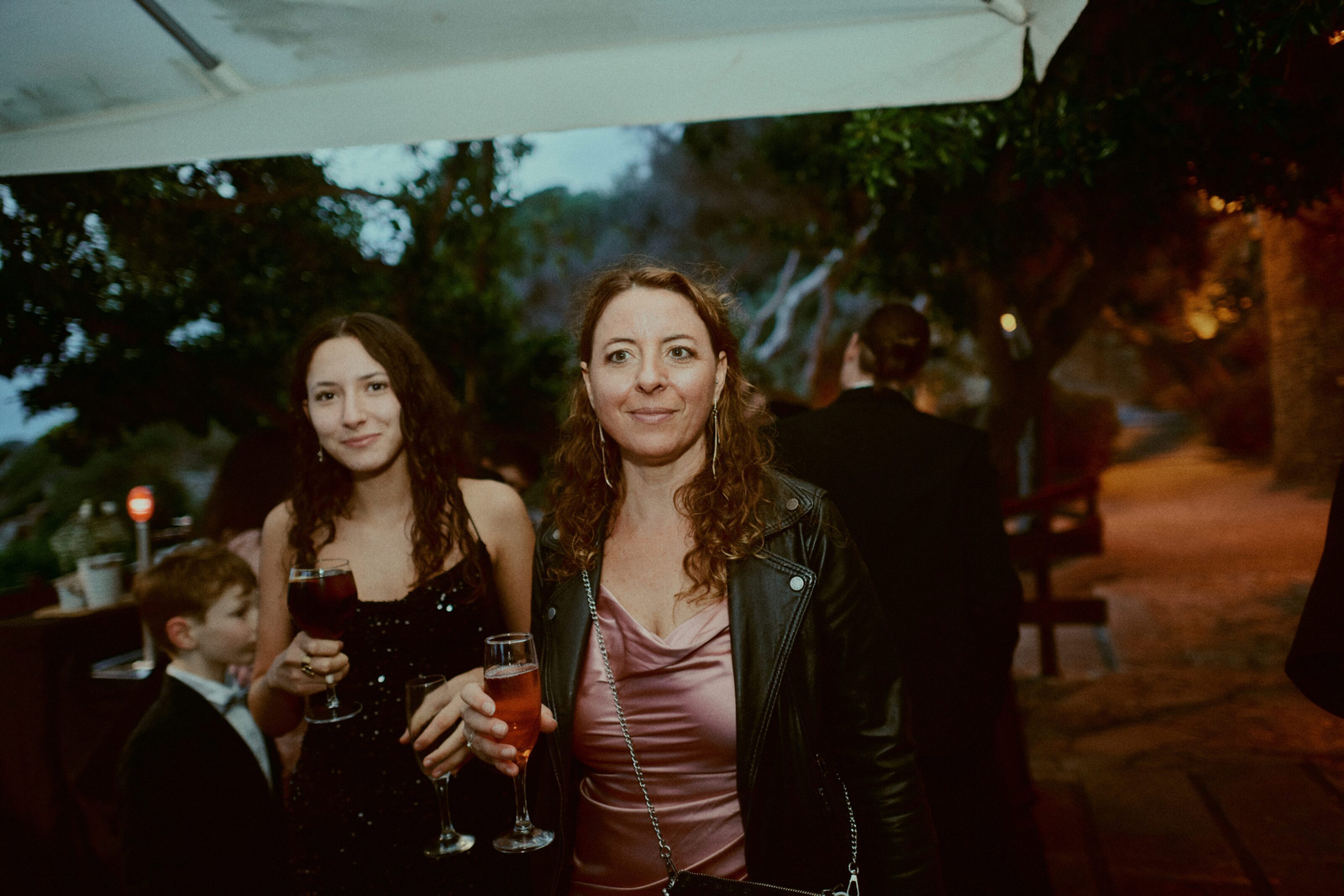 Guest with a happy expression