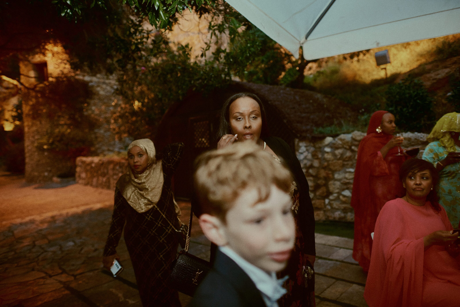 Guest sharing a laugh