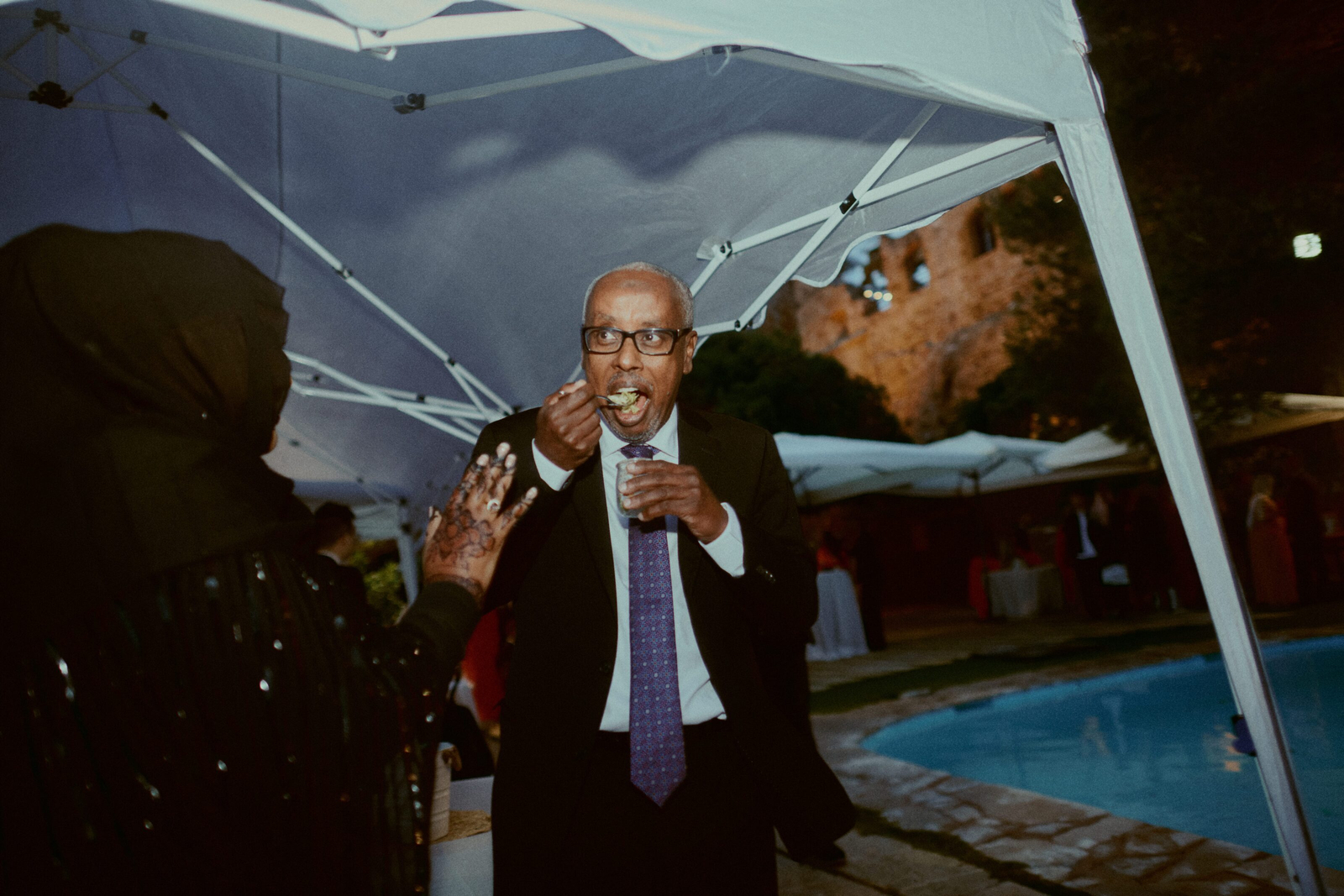 Guest captured in a candid moment