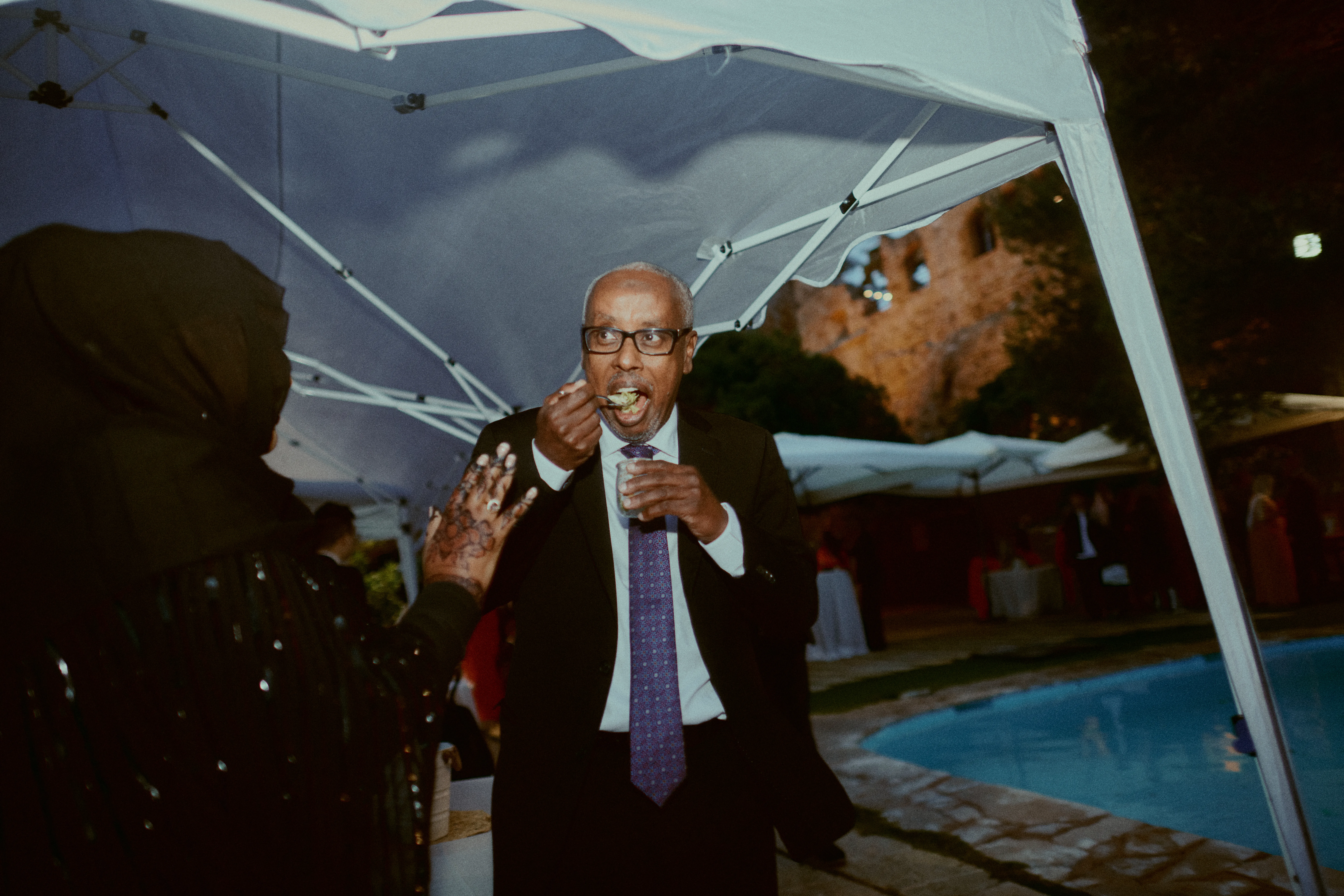 Guest captured in a candid moment