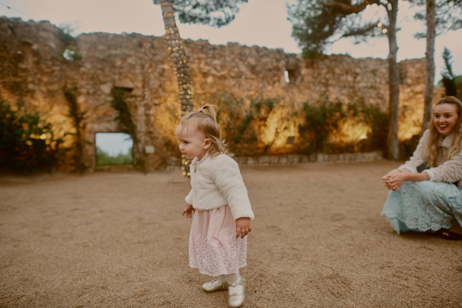 Guests dancing and smiling