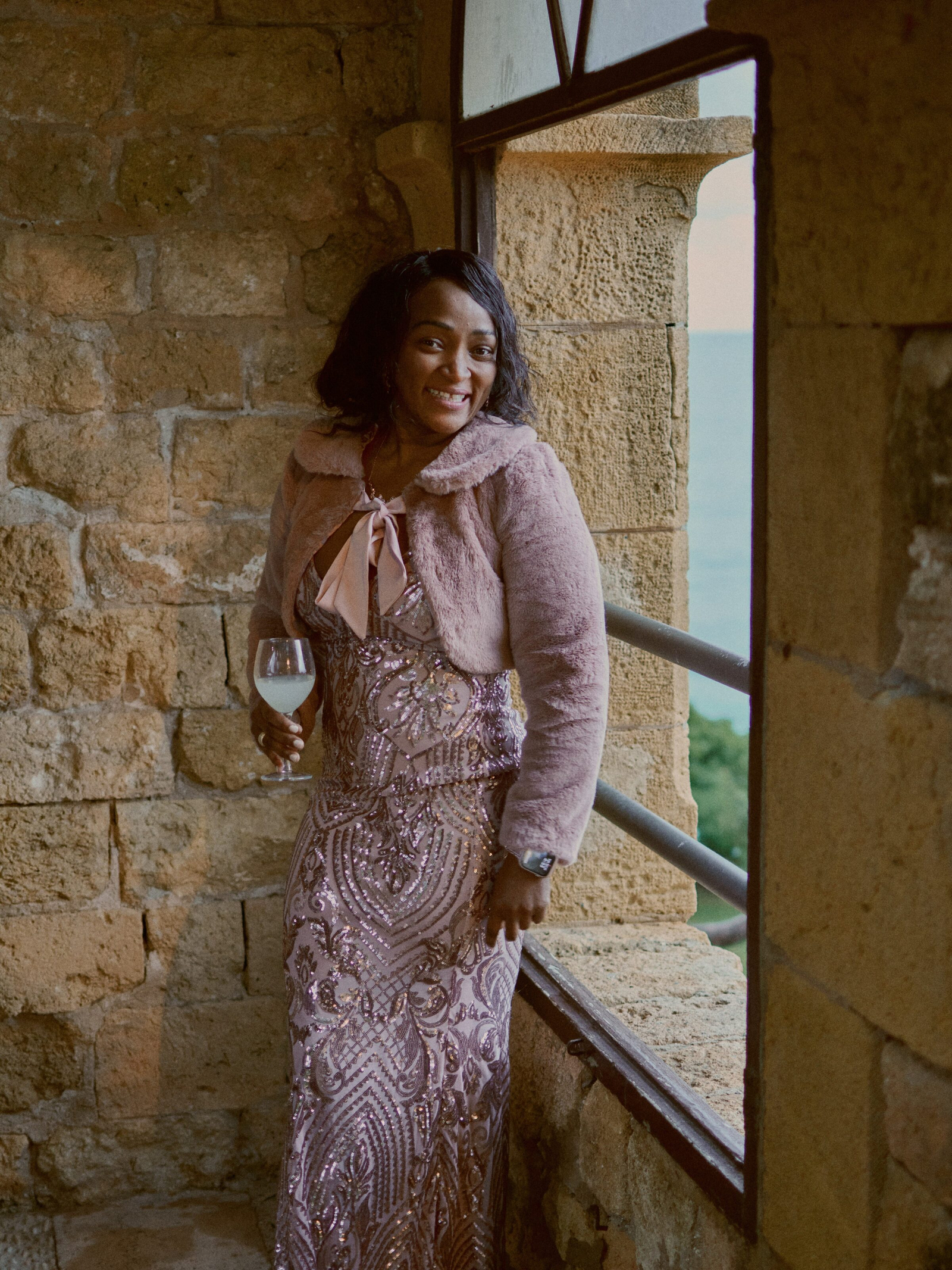 Guest with a charming smile