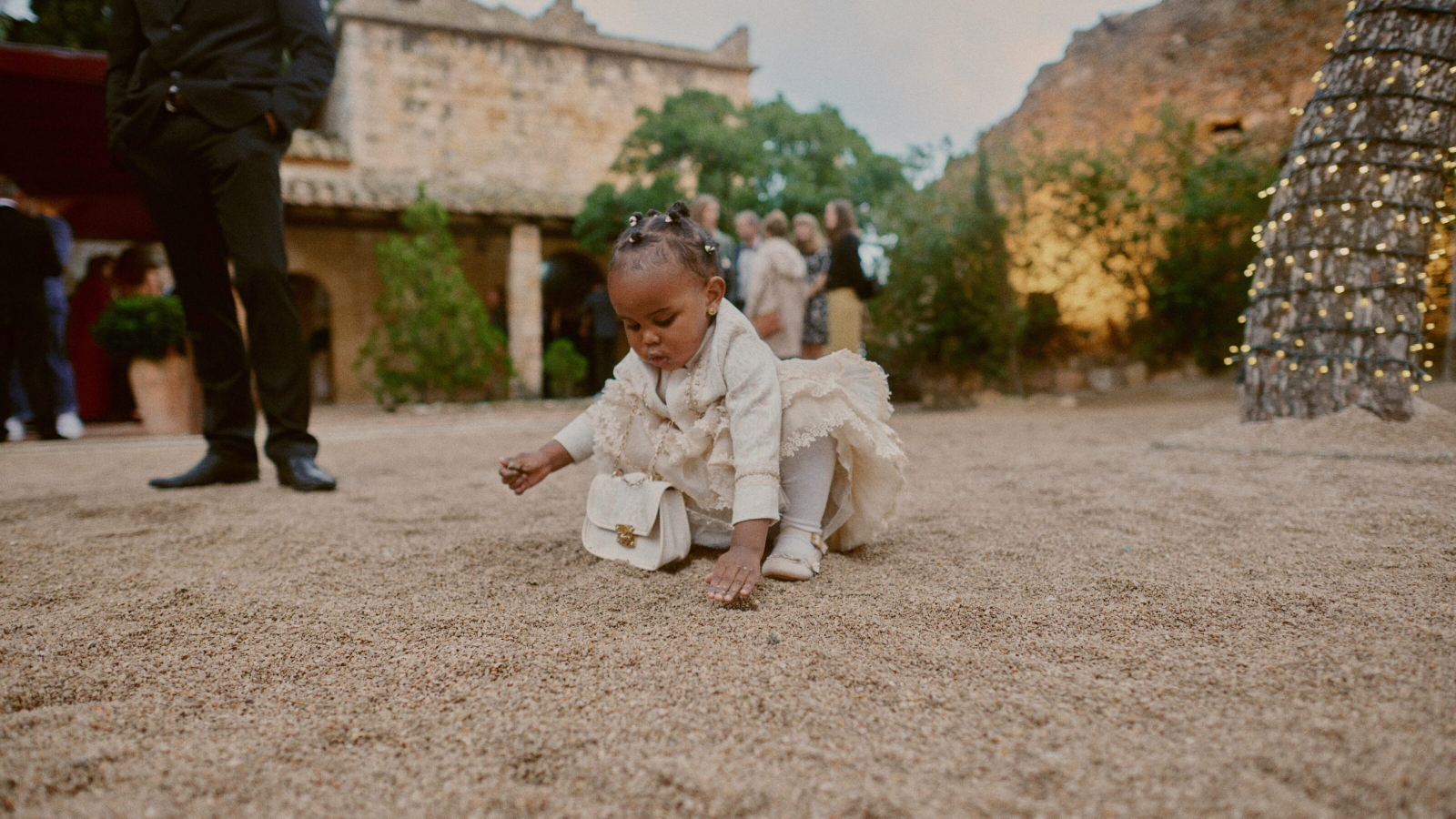Guest clapping with excitement