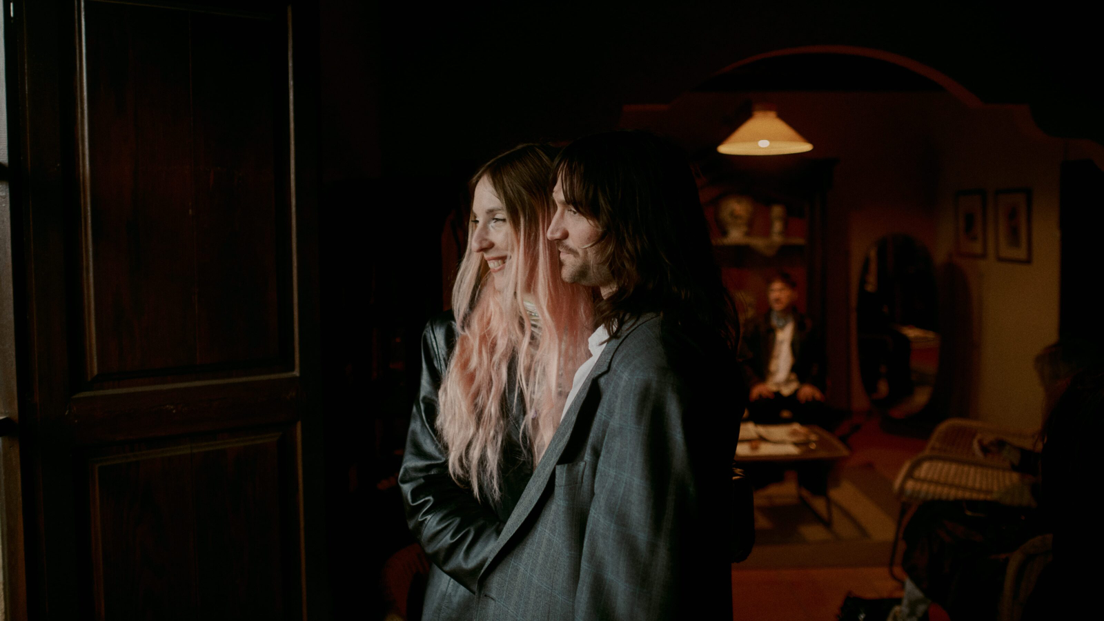 Guest dancing happily