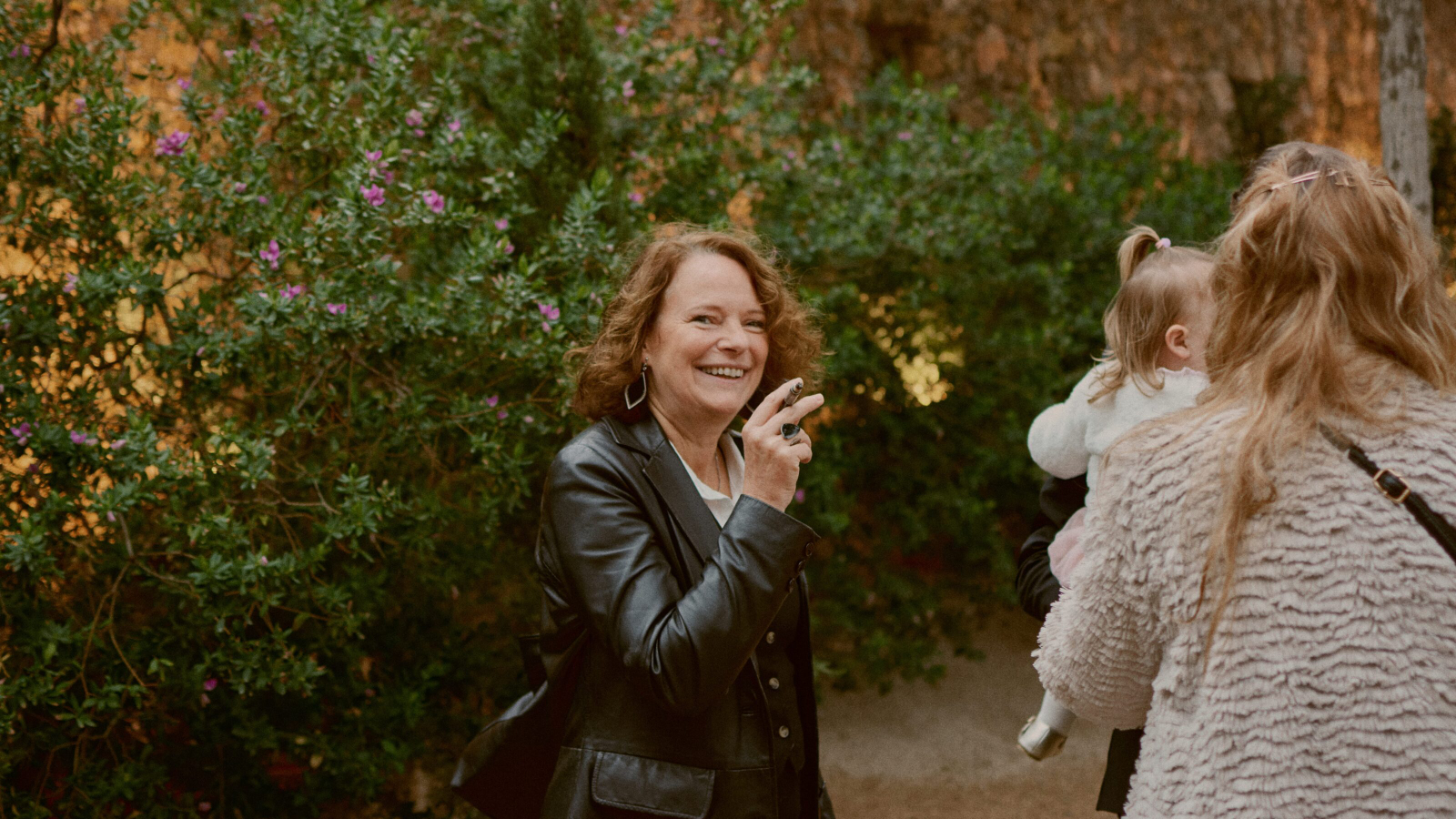 Group of friends enjoying the evening