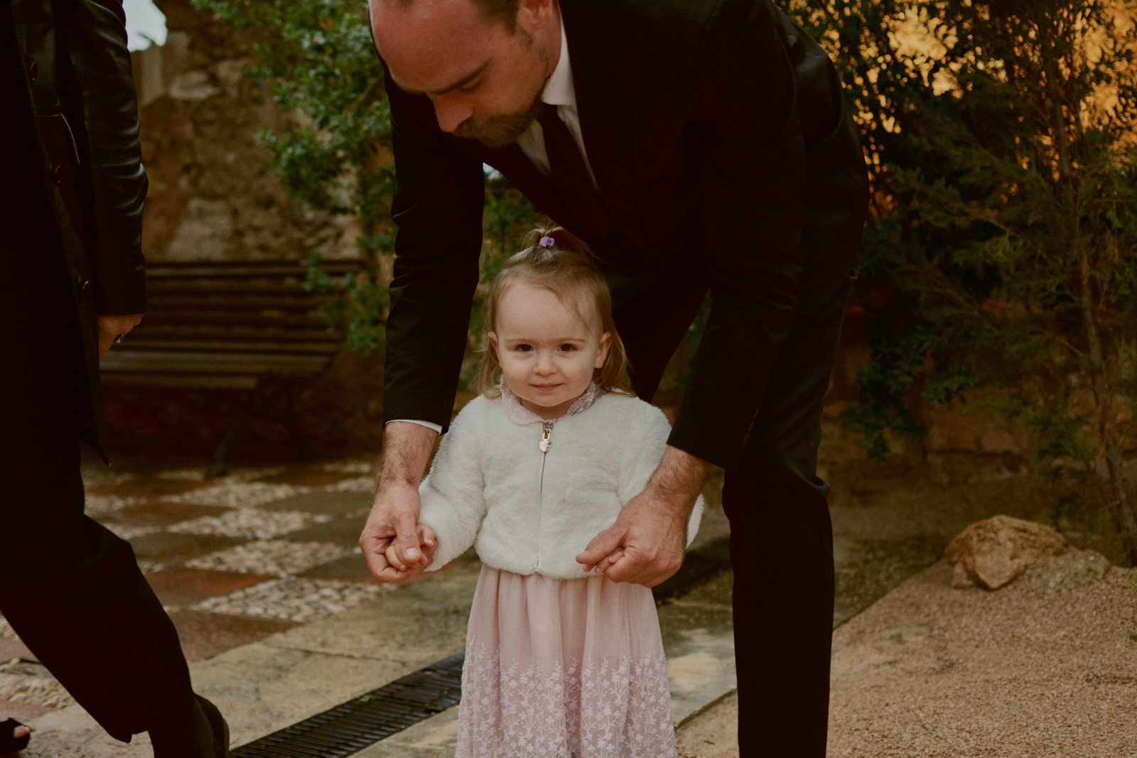 Guest raising a toast