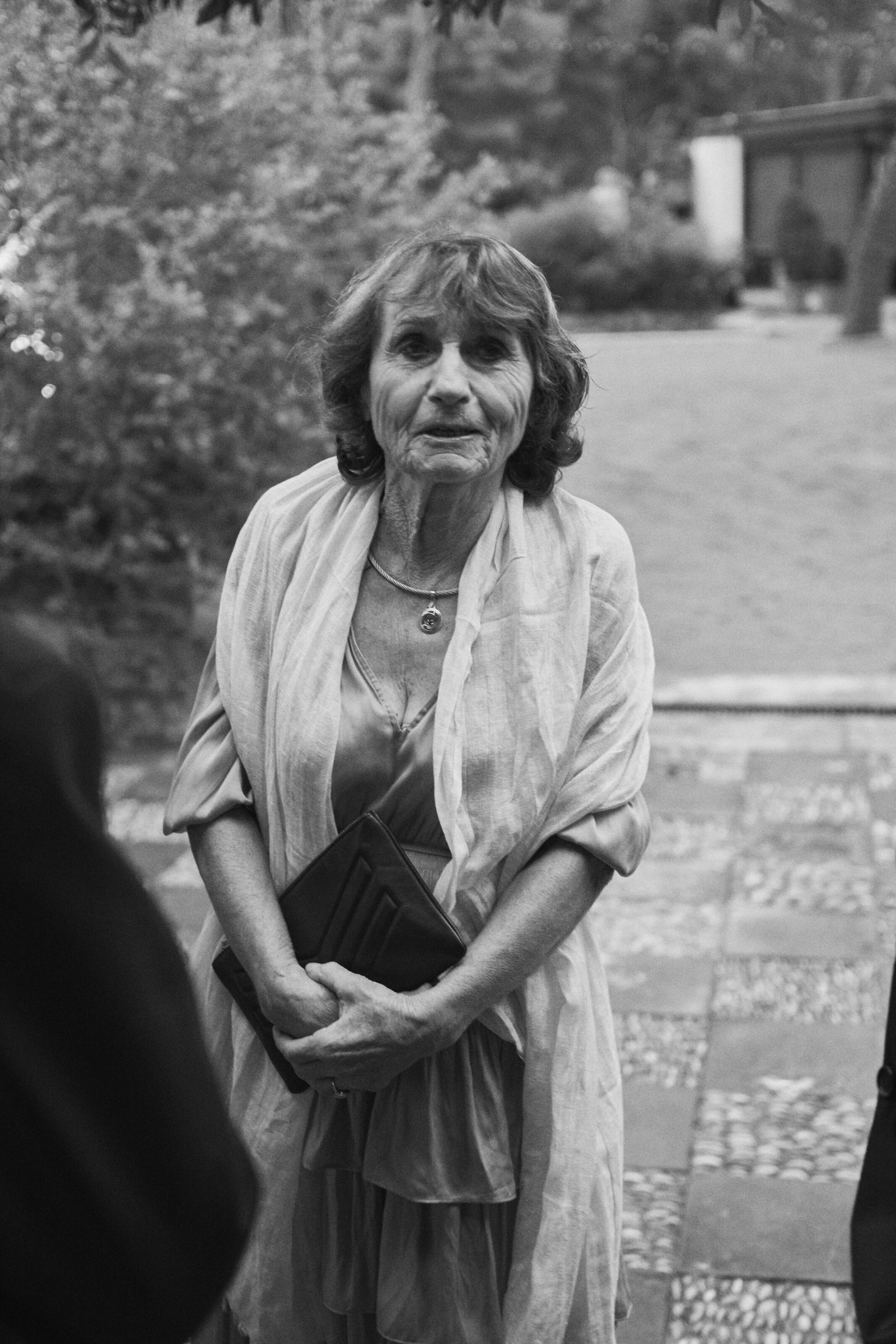 Guest posing elegantly