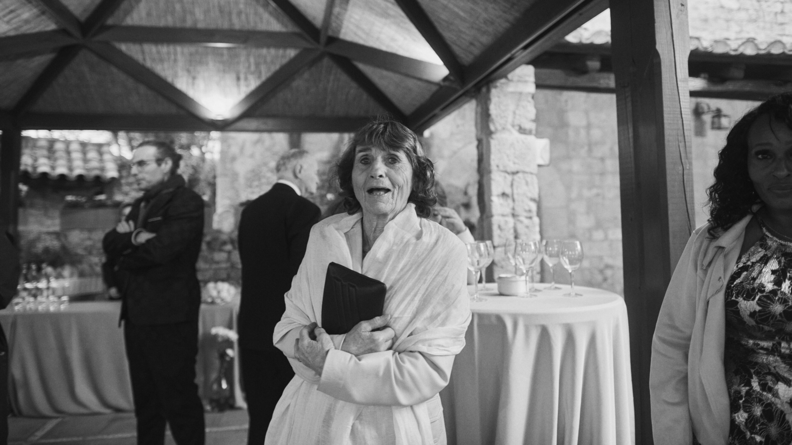 Guest in a candid smile