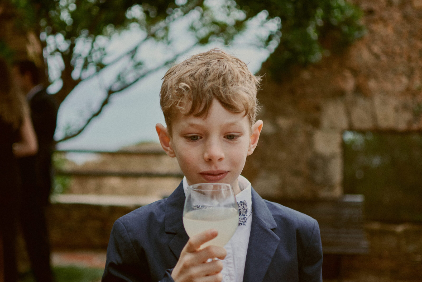 Guest with an elegant expression