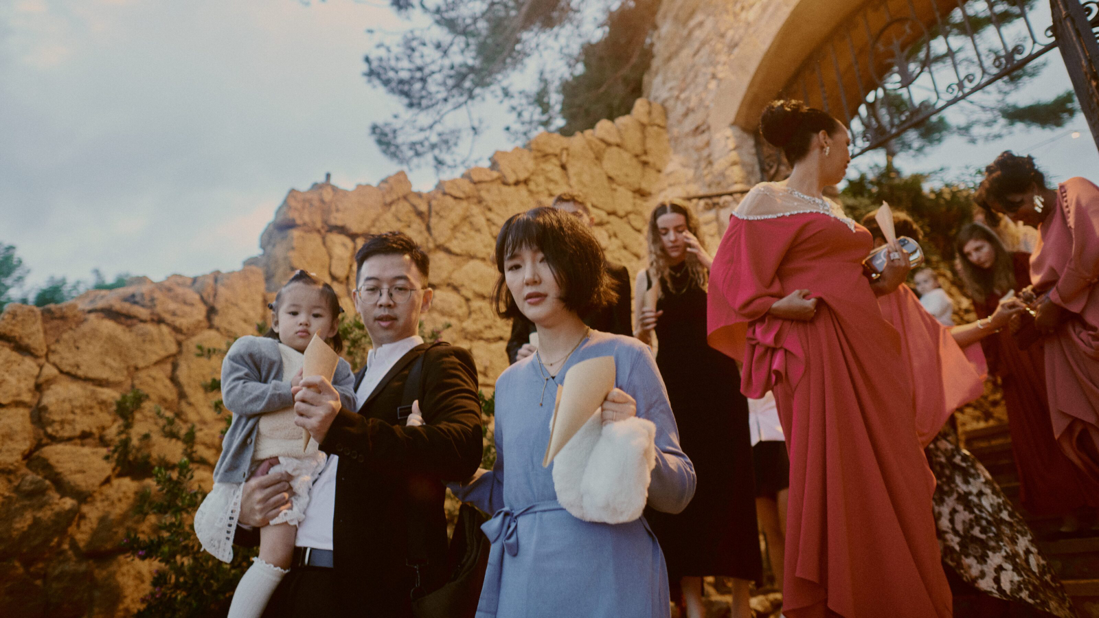 Guest laughing during the celebration