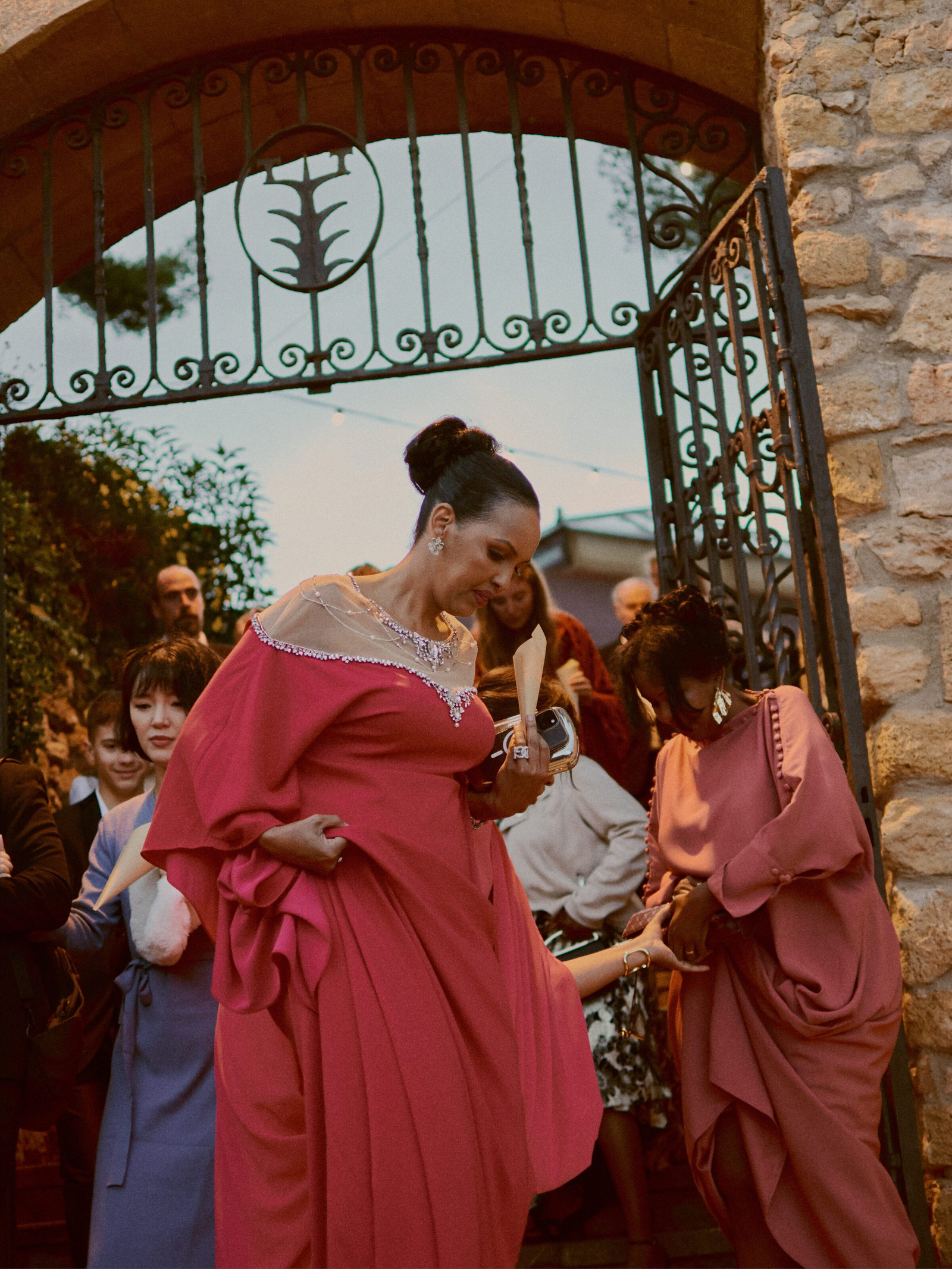 Guest dancing happily