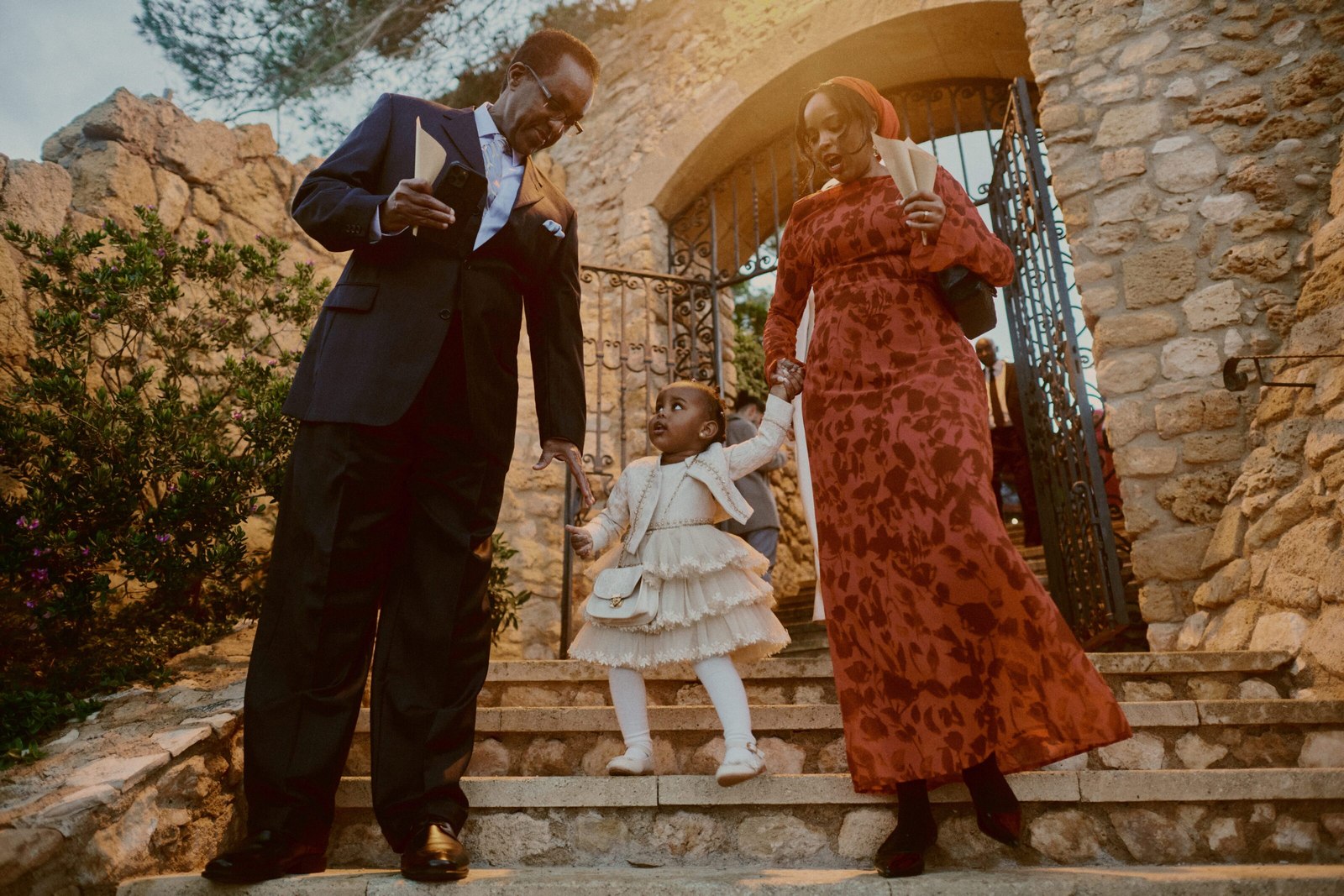 Guest enjoying a toast