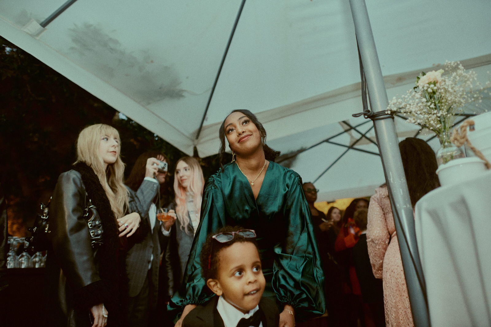 Guest with an elegant smile