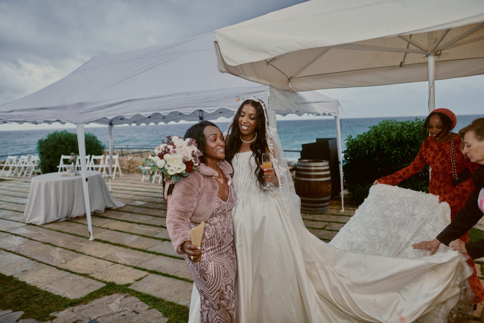 Guest laughing during the celebration