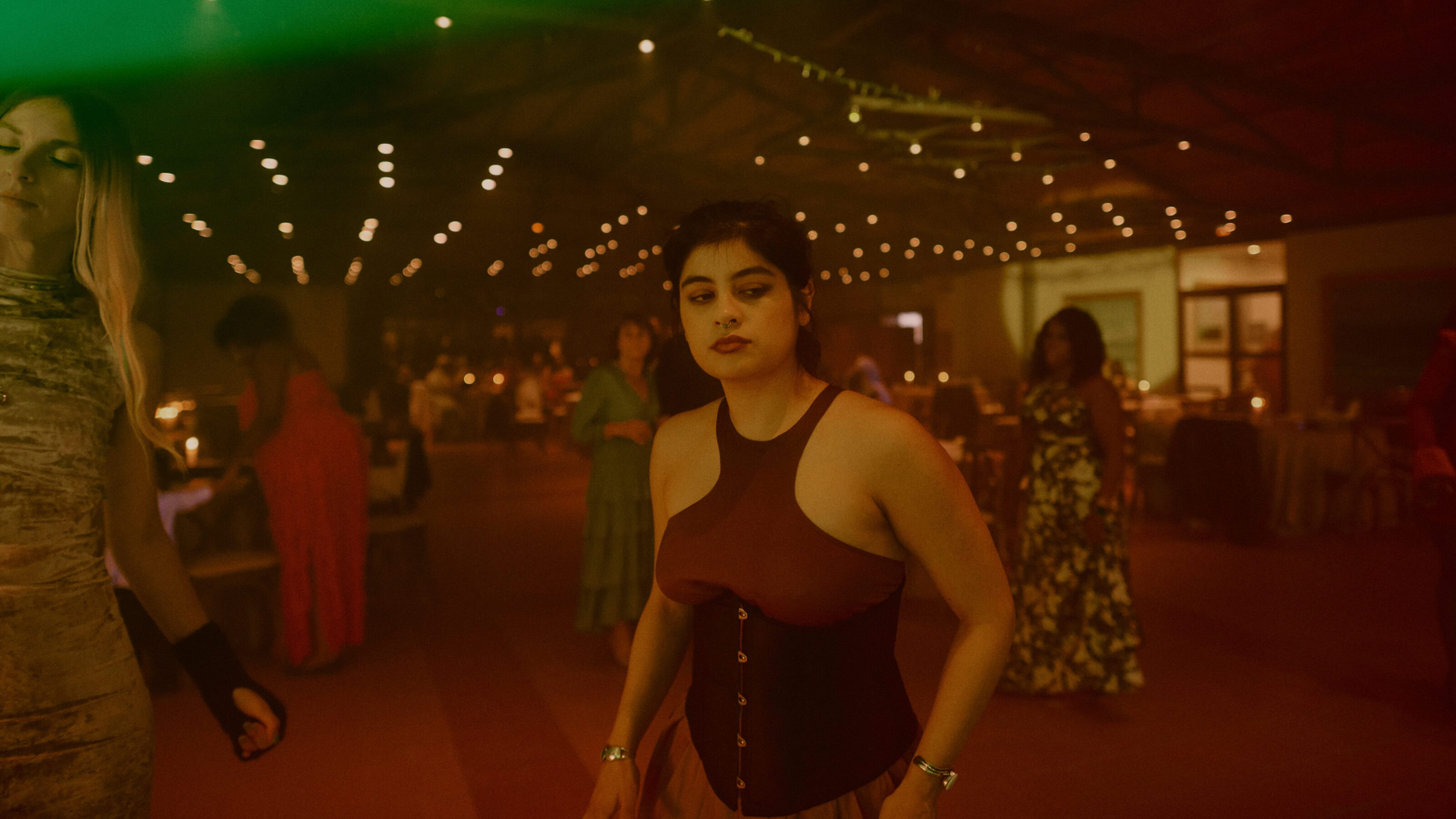 Romantic bride and groom portrait