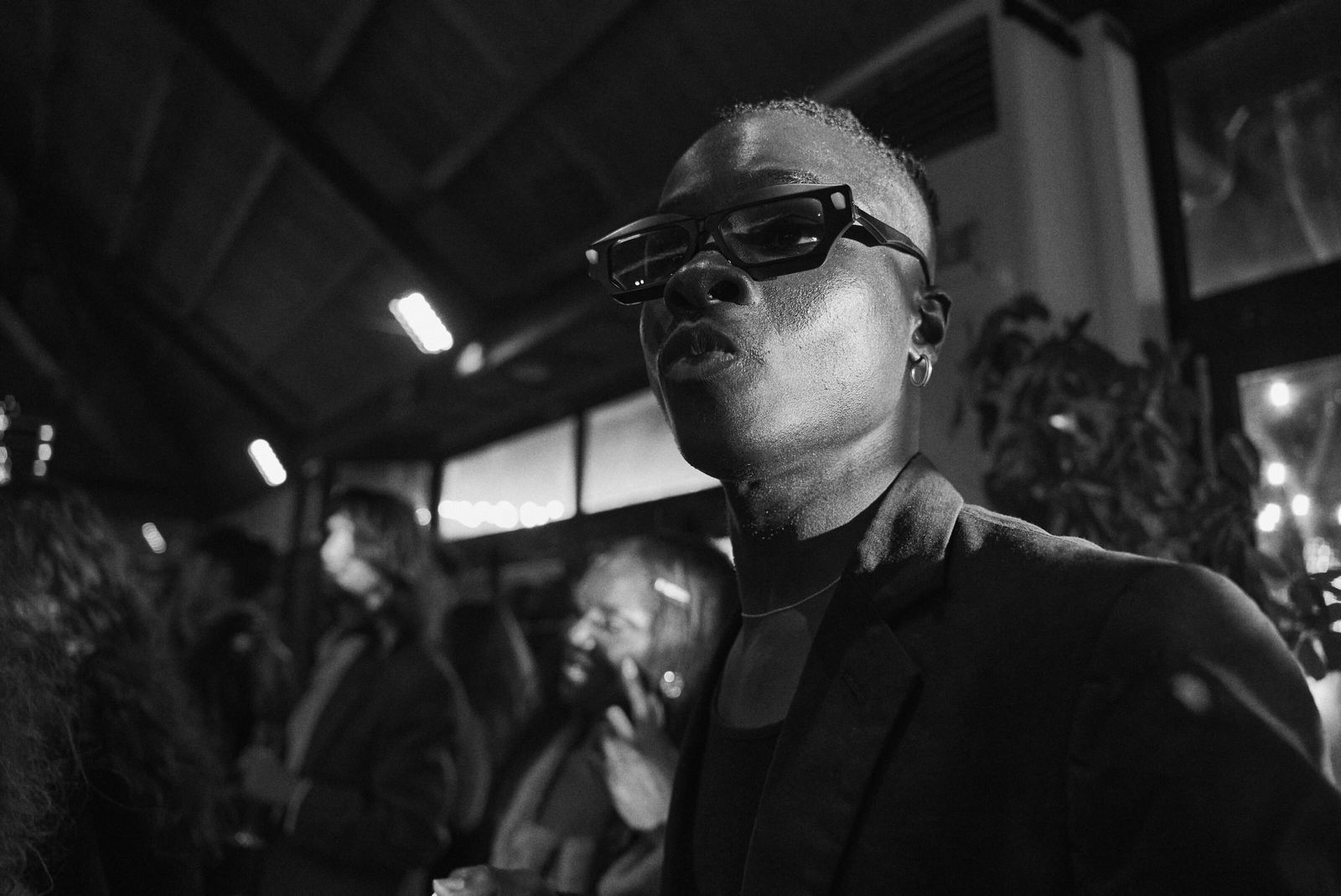 Bride and groom dancing under the sky