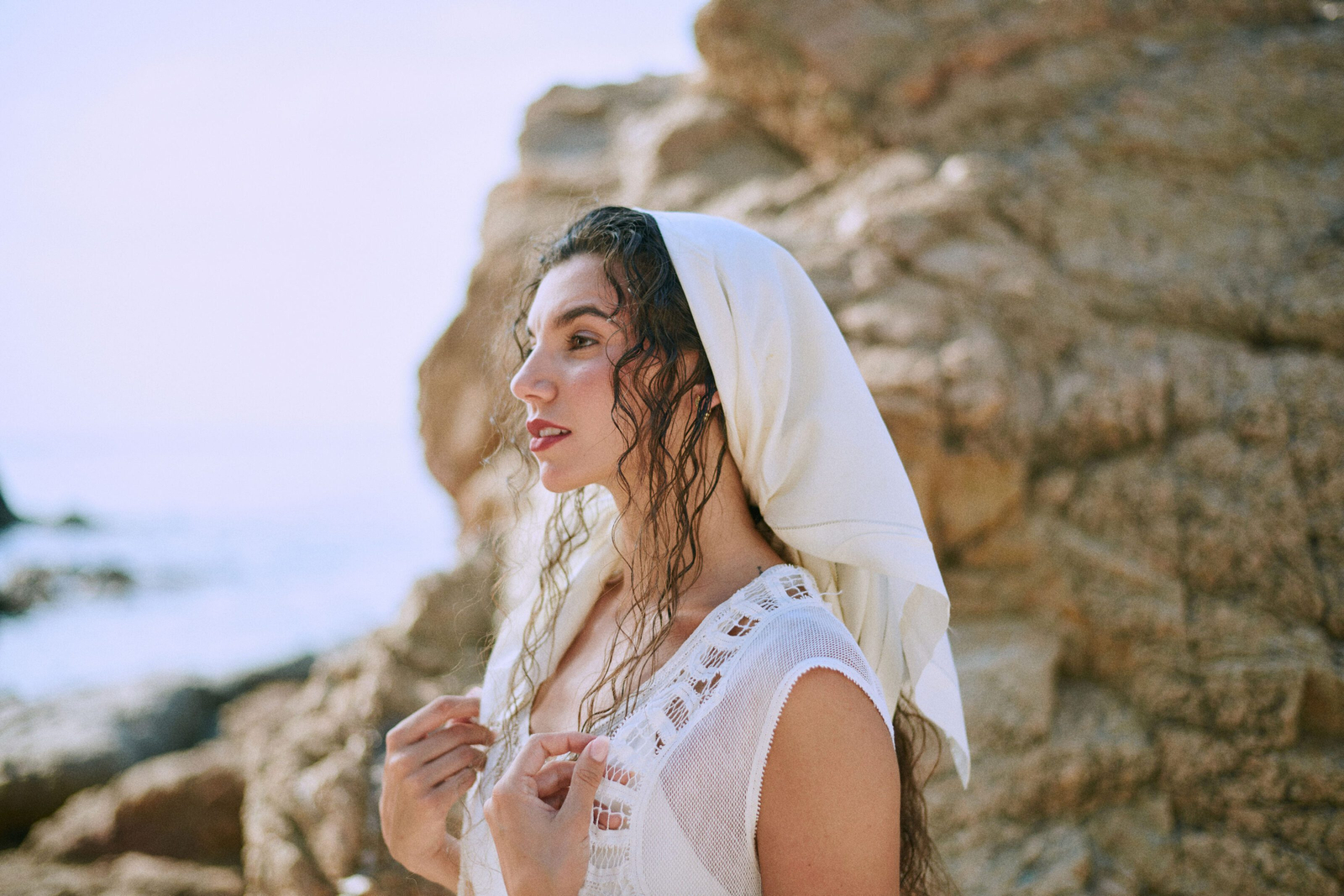 Cinematic wedding scene