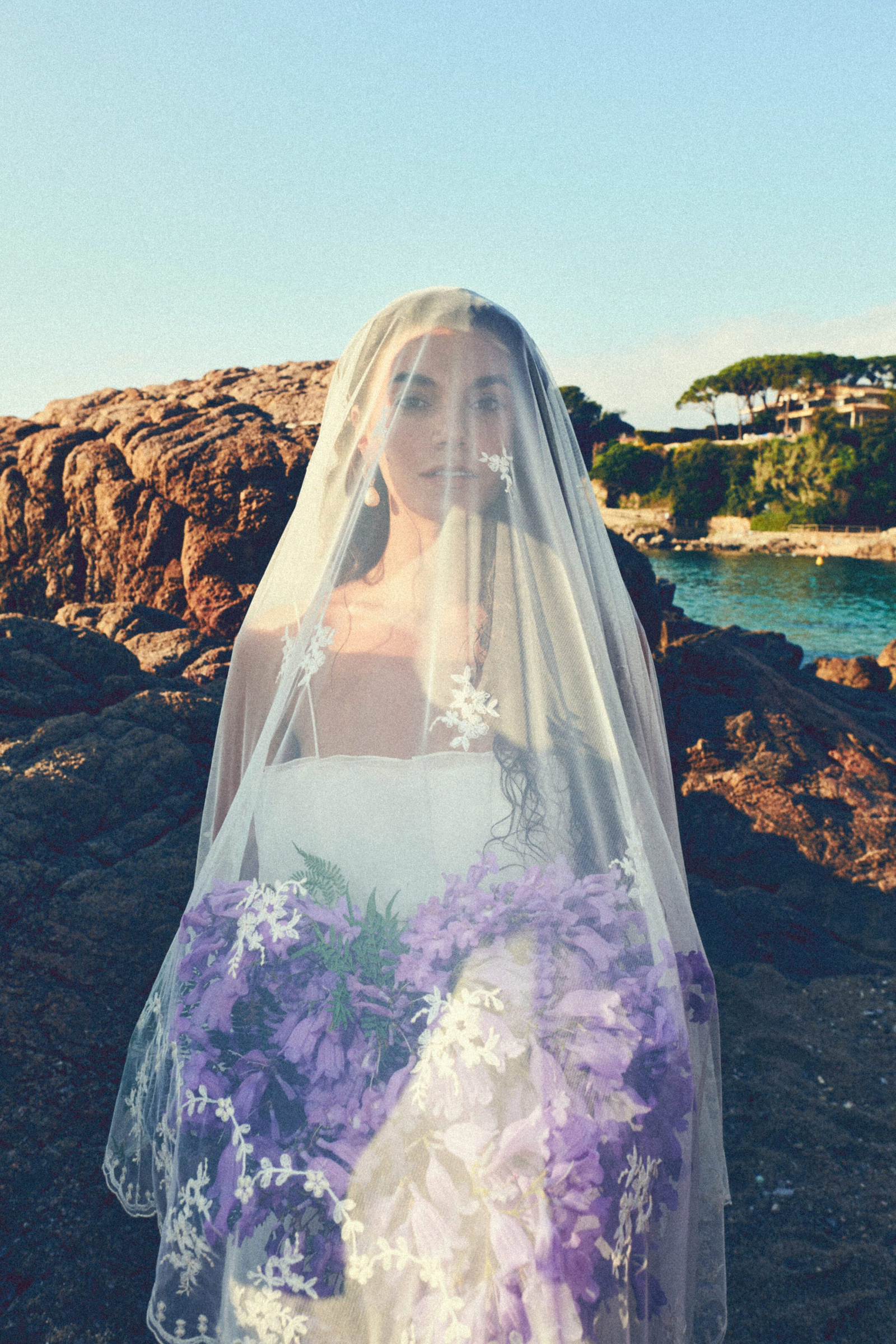 Cinematic wedding scene