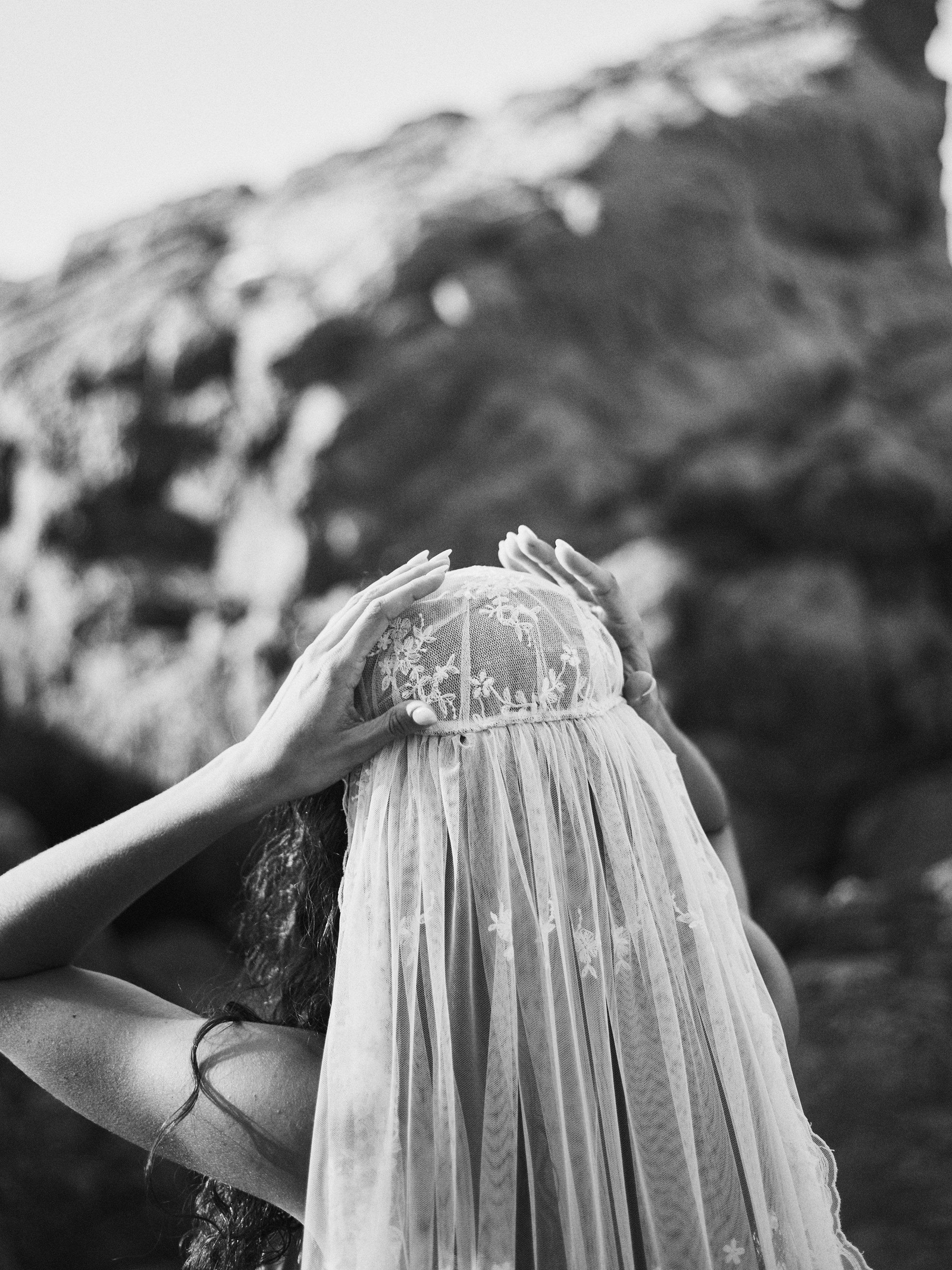 Bride with floral details