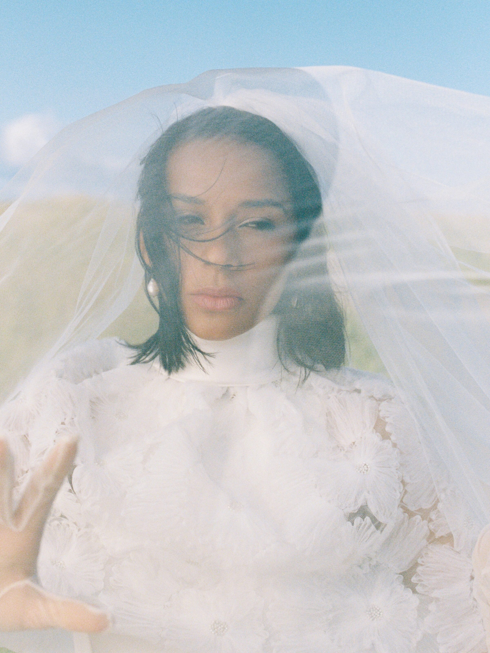 Bride with floral details