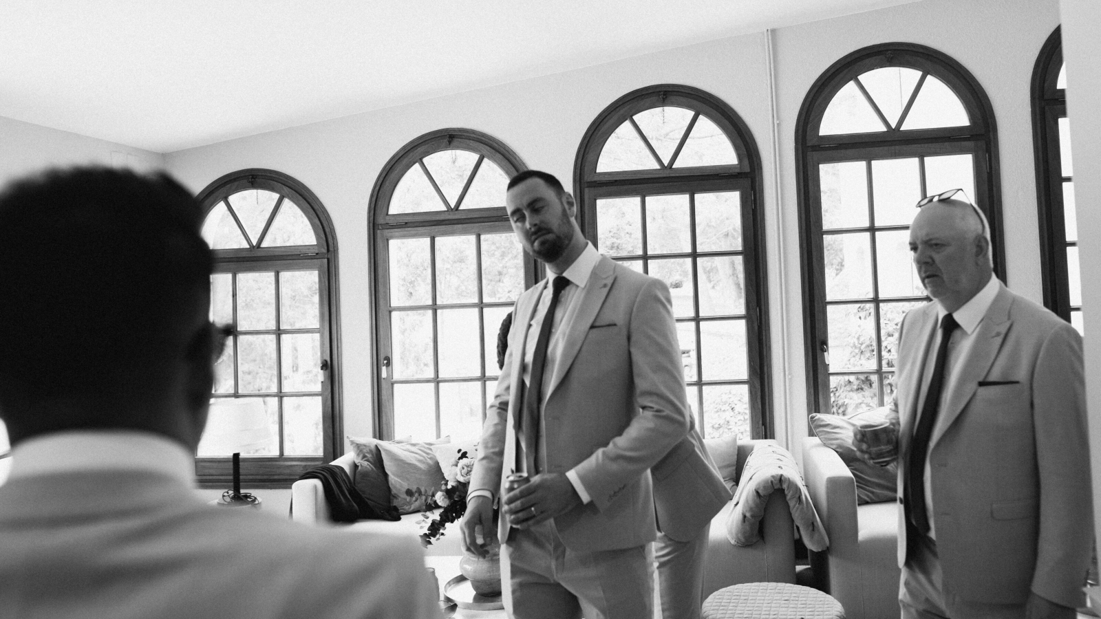 Wedding photographer in Barcelona at La Farinera with film wedding look Spain