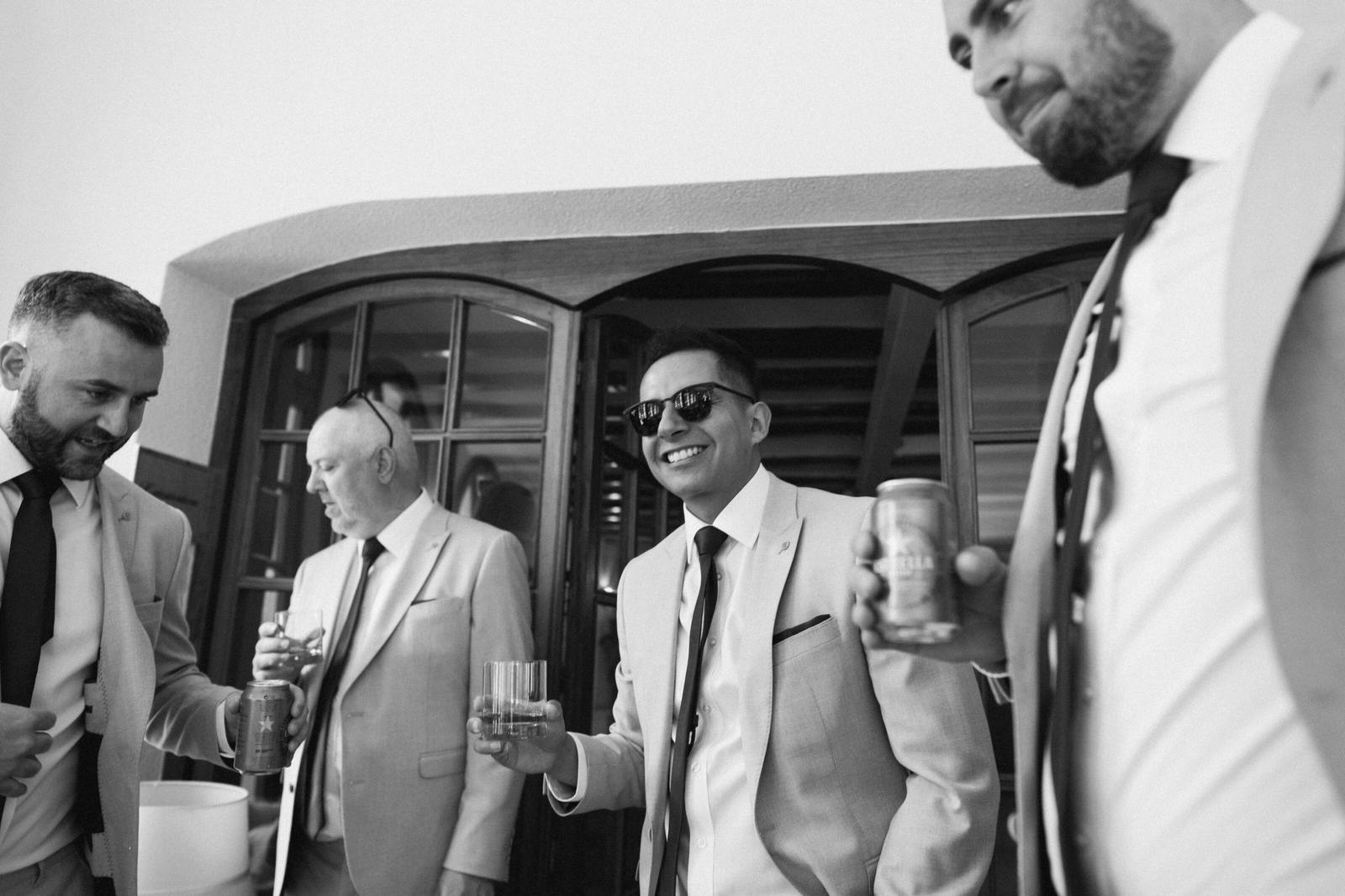 Wedding photographer in Barcelona at La Farinera with vintage wedding photo Barcelona