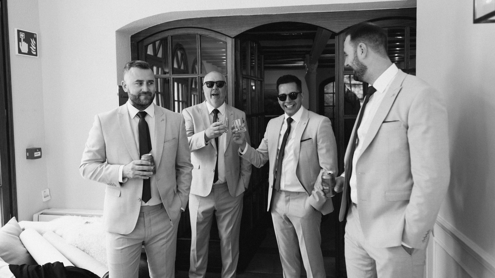 Wedding photographer in Barcelona at La Farinera with professional wedding look Barcelona