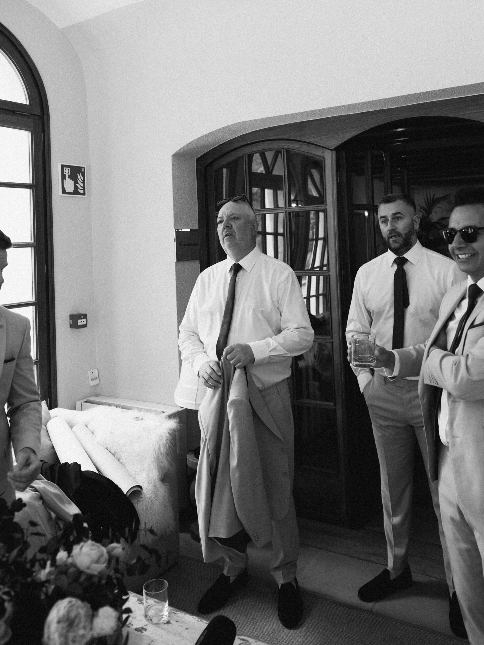 Wedding photographer in Barcelona at La Farinera with candid wedding style Barcelona