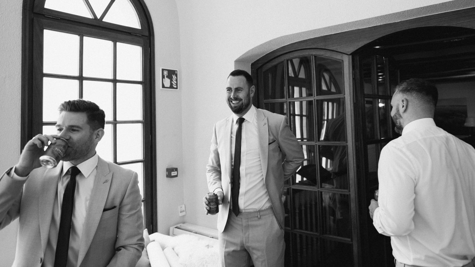 Wedding photographer in Barcelona at La Farinera with film wedding style Barcelona