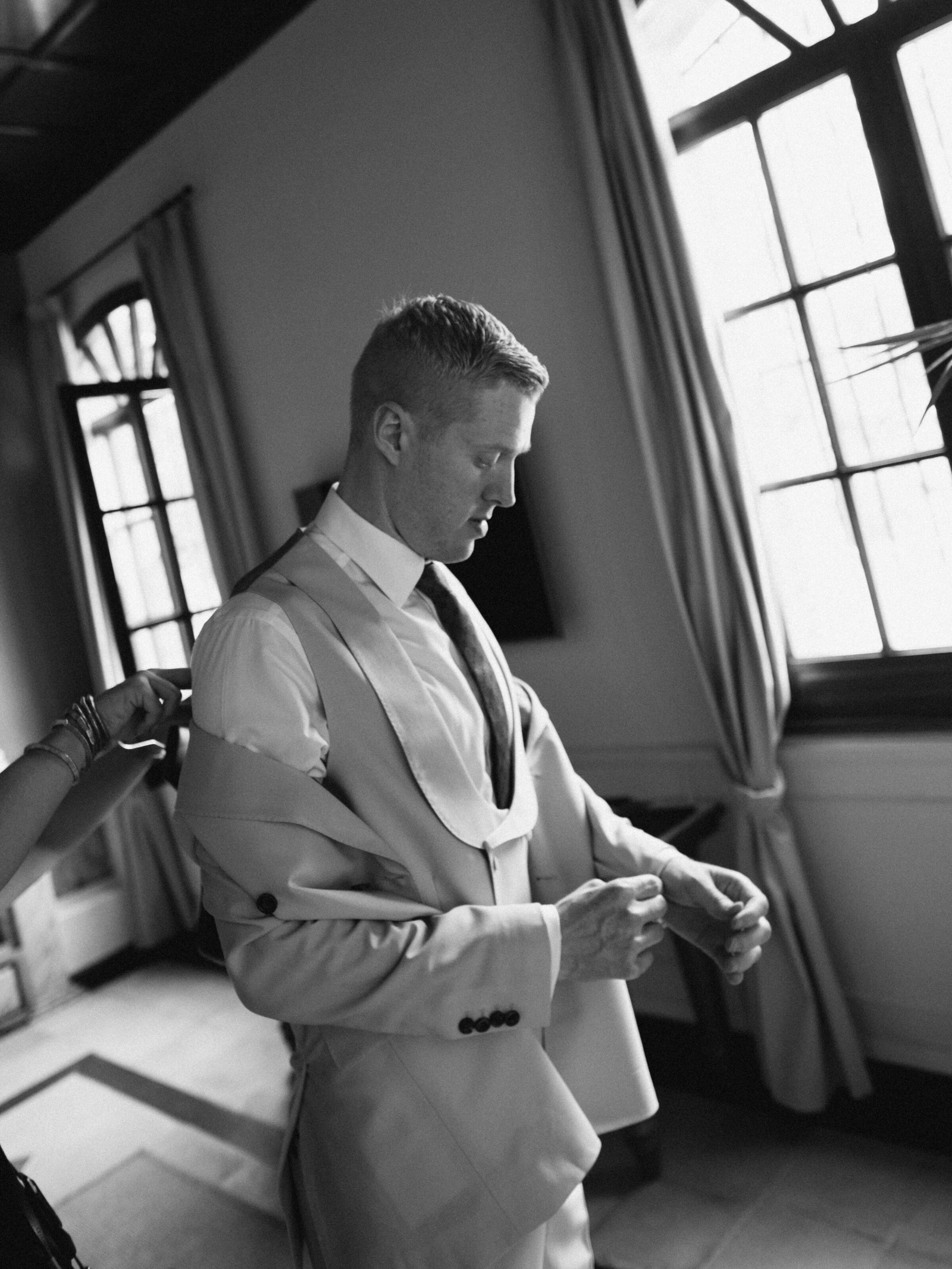 Wedding photographer in Barcelona at La Farinera with film wedding photography Barcelona