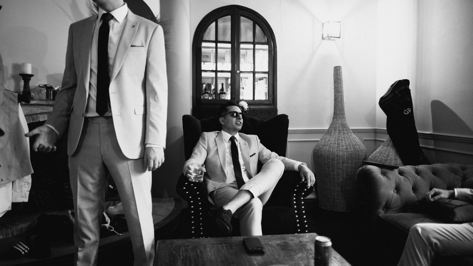Wedding photographer in Barcelona at La Farinera with analog wedding photographer