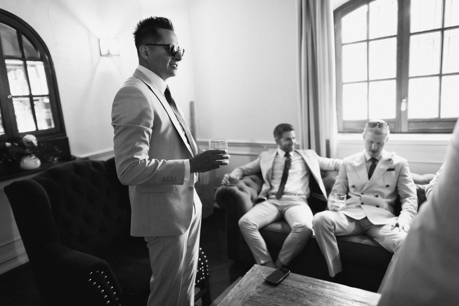 Wedding photographer in Barcelona at La Farinera with candid wedding photo