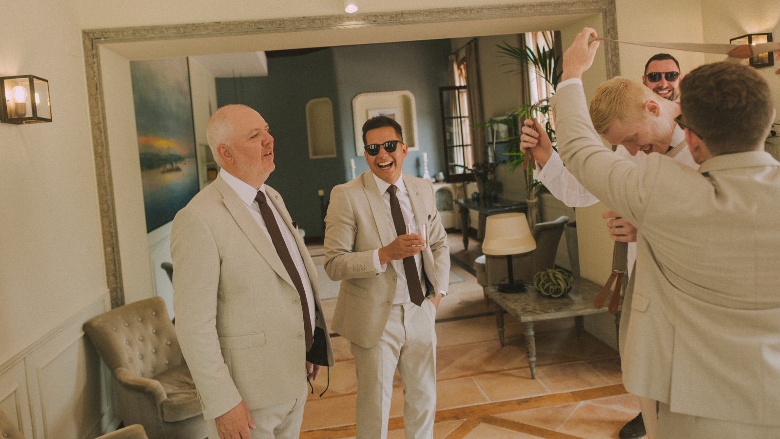 Wedding photographer in Barcelona at La Farinera with film wedding look