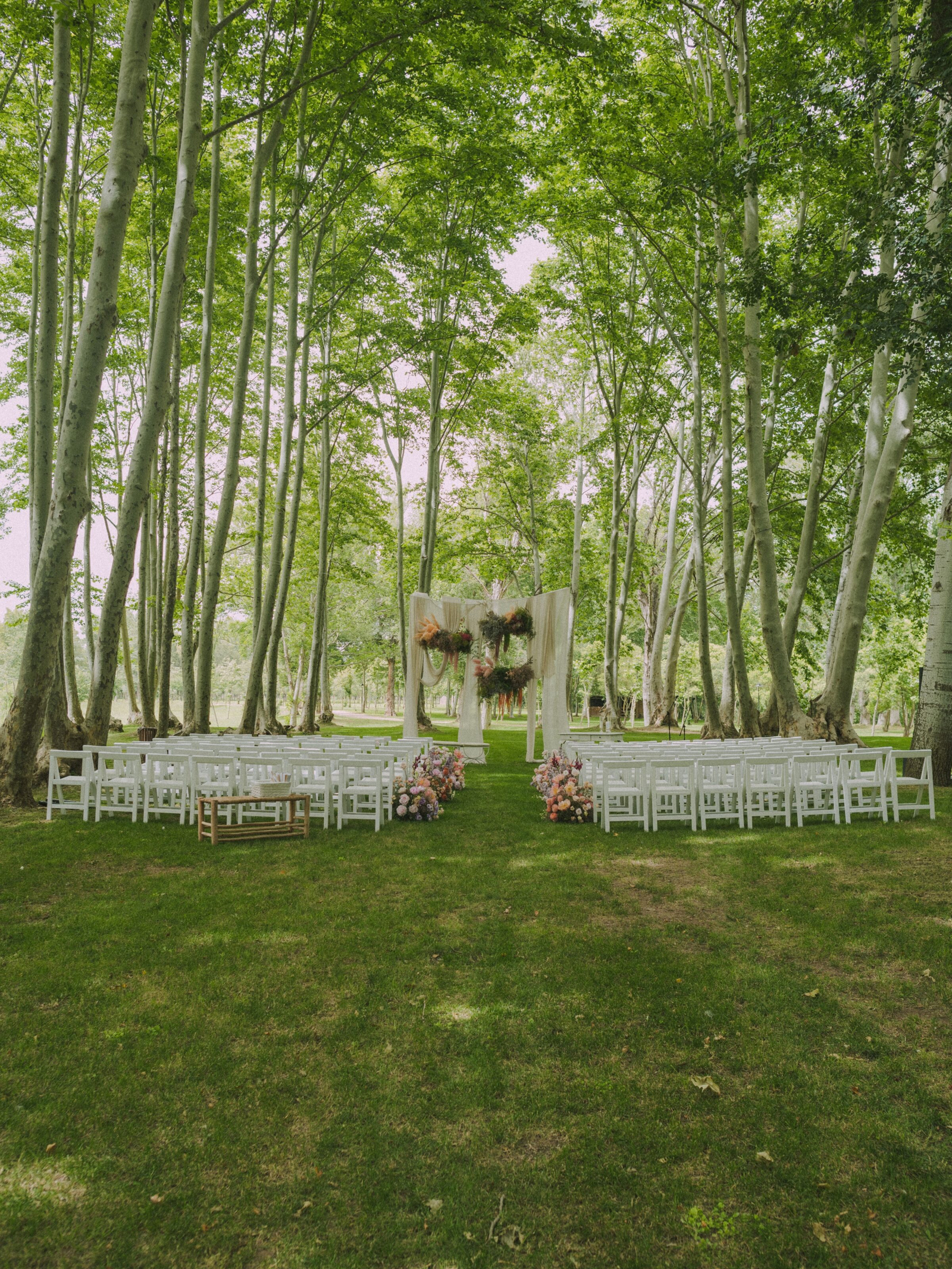 Wedding photographer in Barcelona at La Farinera with film aesthetic