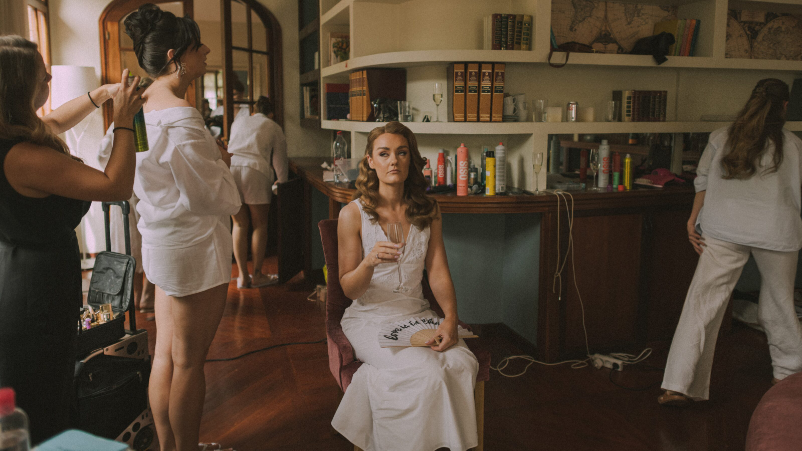 Wedding photographer in Barcelona at La Farinera with real wedding look Catalonia Spain
