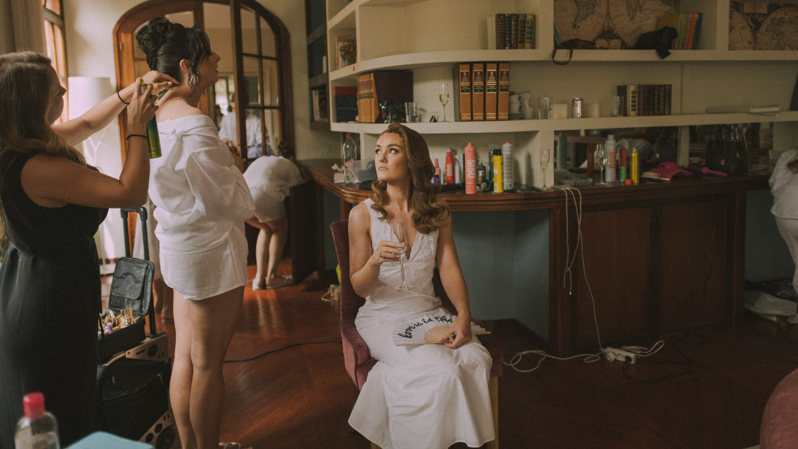 Wedding photographer in Barcelona at La Farinera with candid wedding look Catalonia Spain