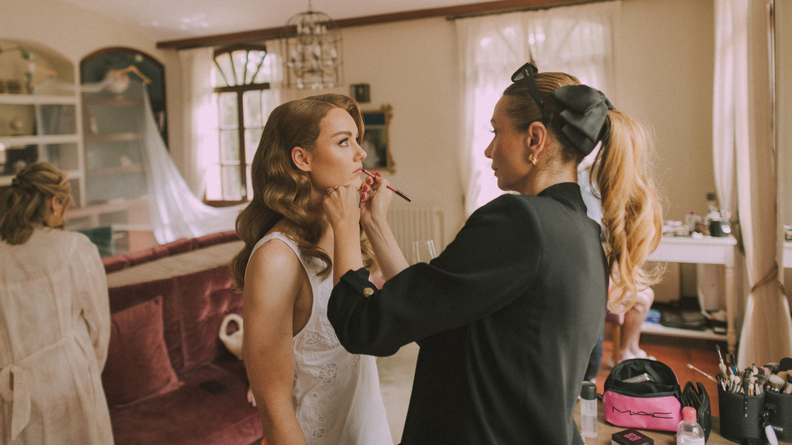 Wedding photographer in Barcelona at La Farinera with analog wedding style Catalonia Spain
