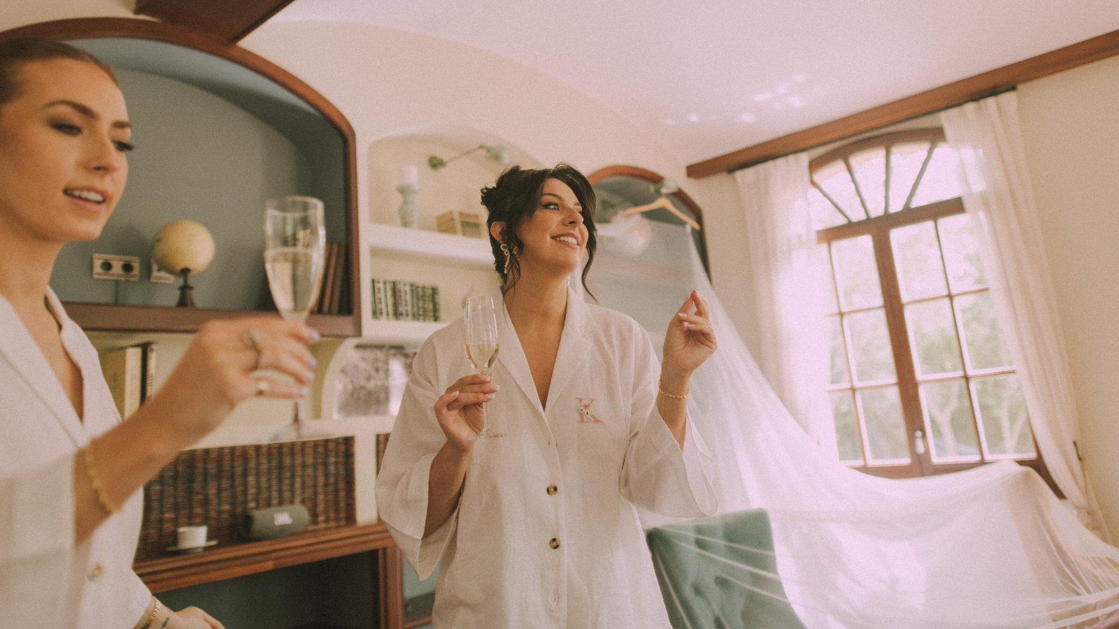 Wedding photographer in Barcelona at La Farinera with vintage wedding photography Catalonia Spain